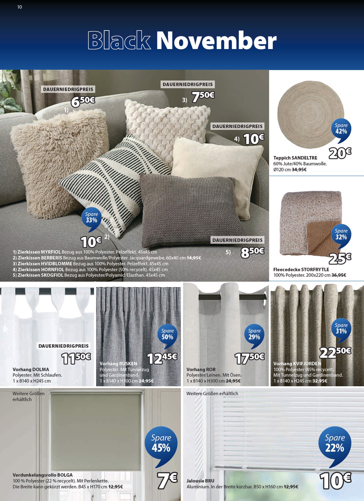 jysk - Volantino JYSK - Großartige Angebote valido dal 13/11 al 30/11 - page: 10