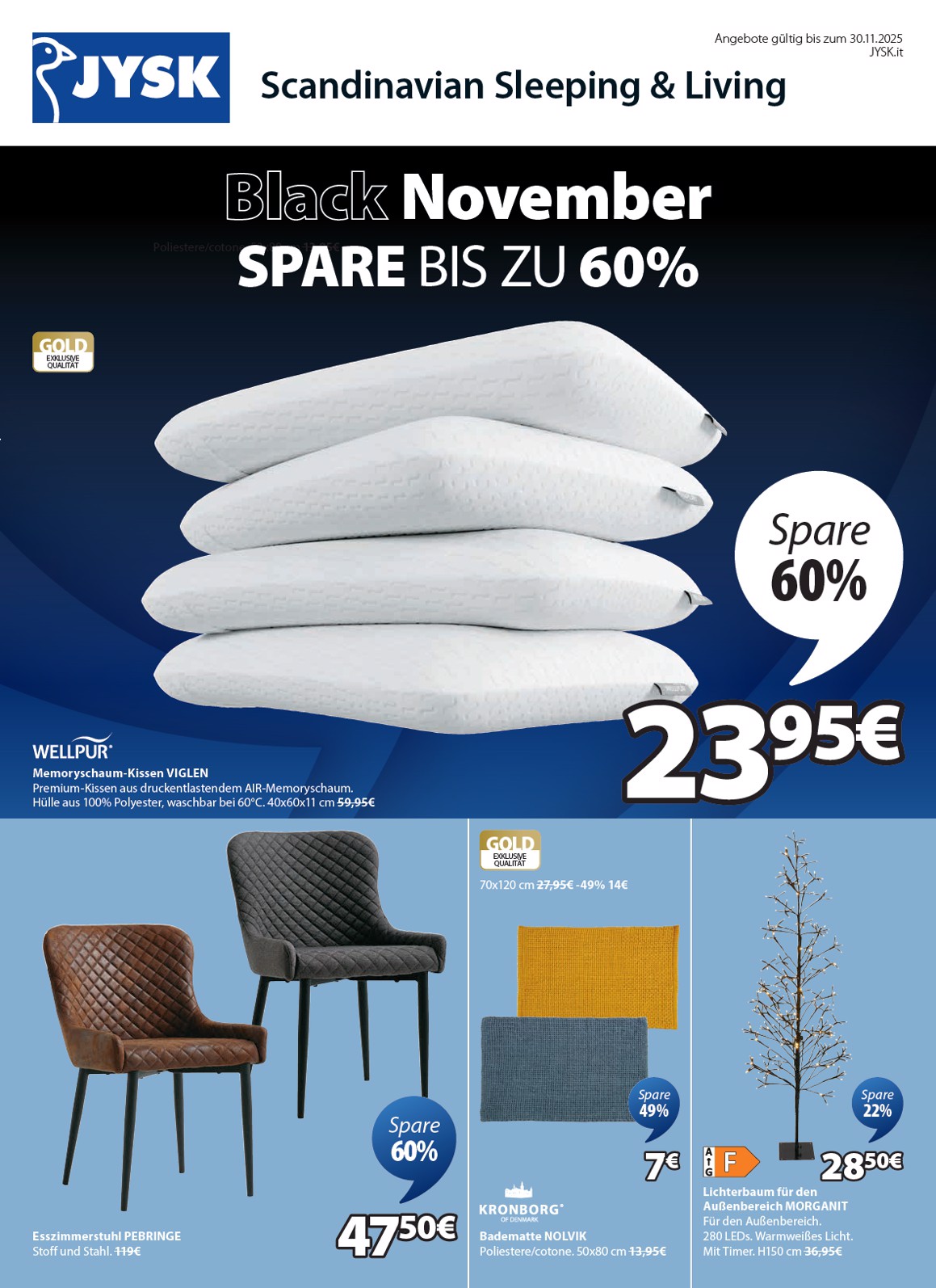 jysk - Volantino JYSK - Großartige Angebote valido dal 13/11 al 30/11