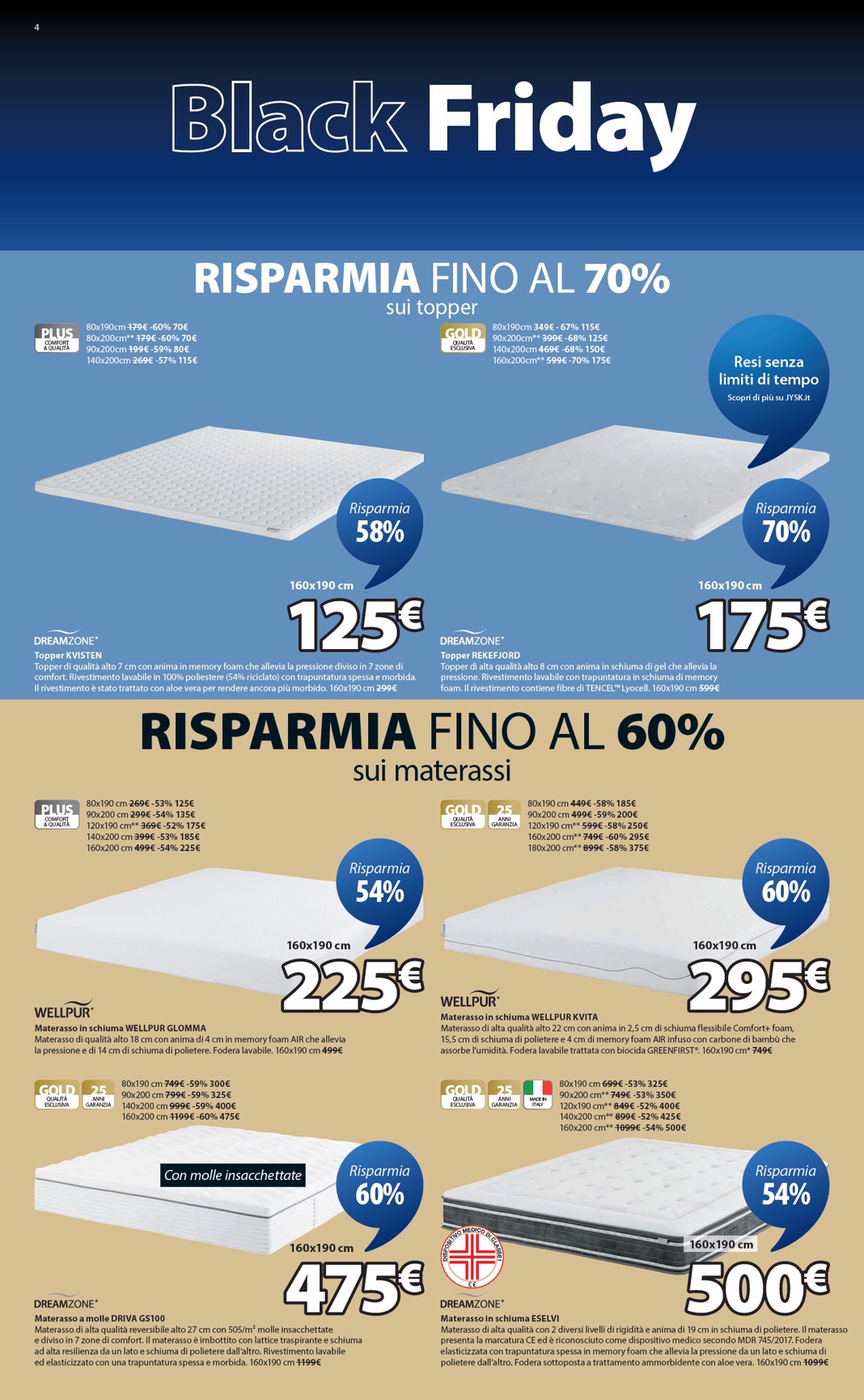jysk - Volantino JYSK - Grandi offerte valido dal 27/11 al 30/11 - page: 4