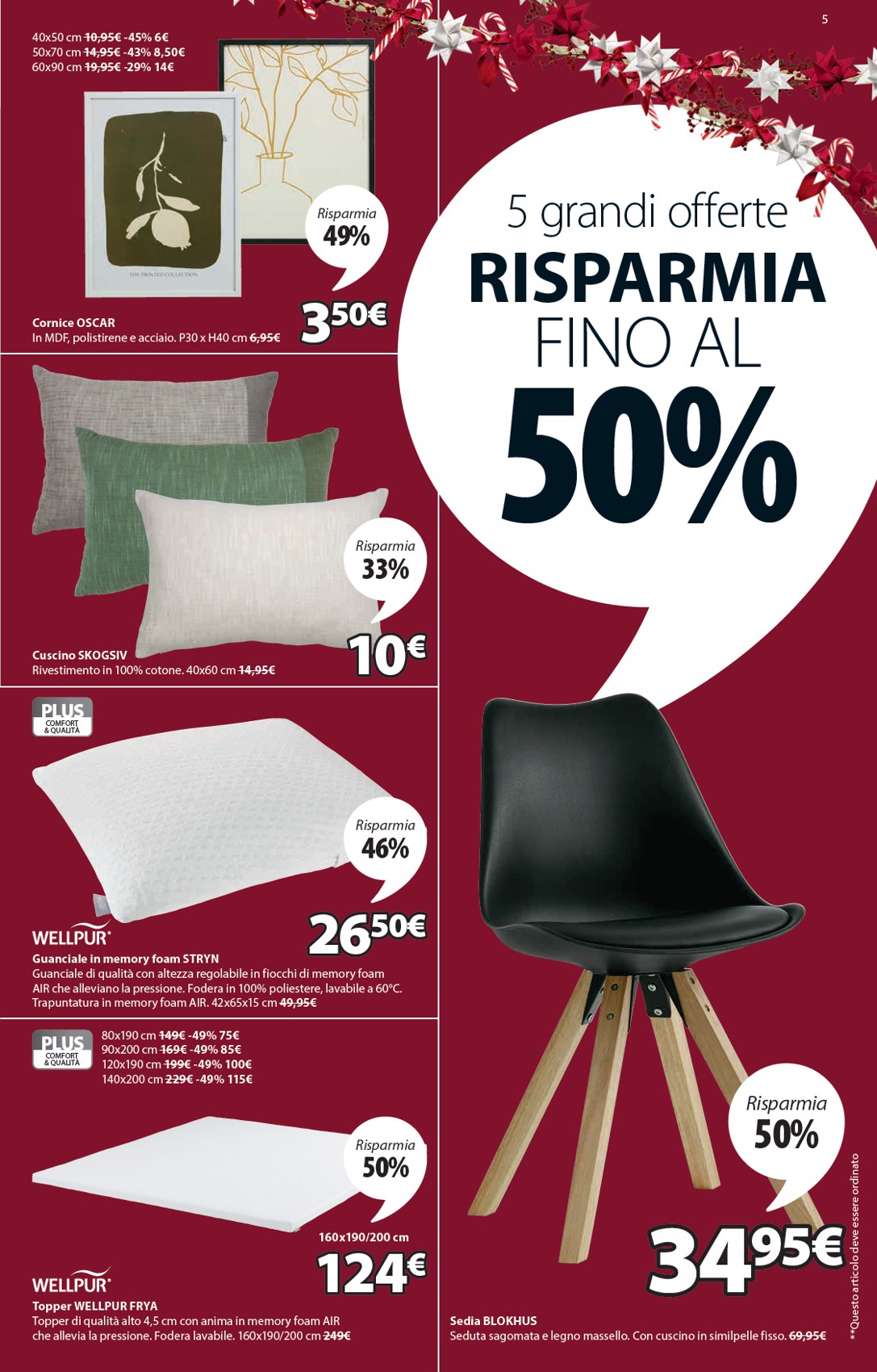 jysk - Volantino JYSK - Grandi offerte valido dal 11/12 al 31/12 - page: 5