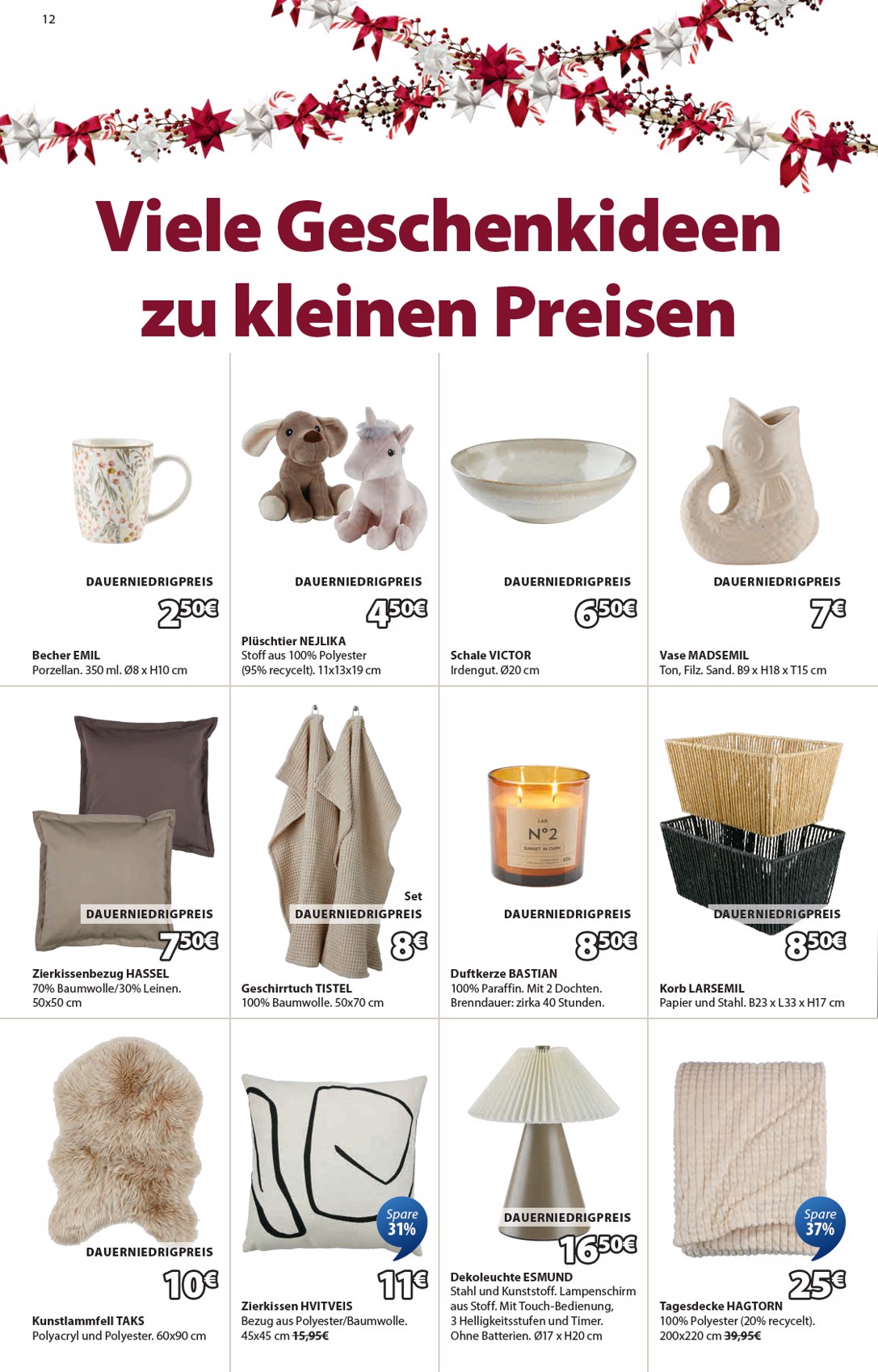 jysk - Volantino JYSK - Großartige Angebote valido dal 11/12 al 31/12 - page: 12