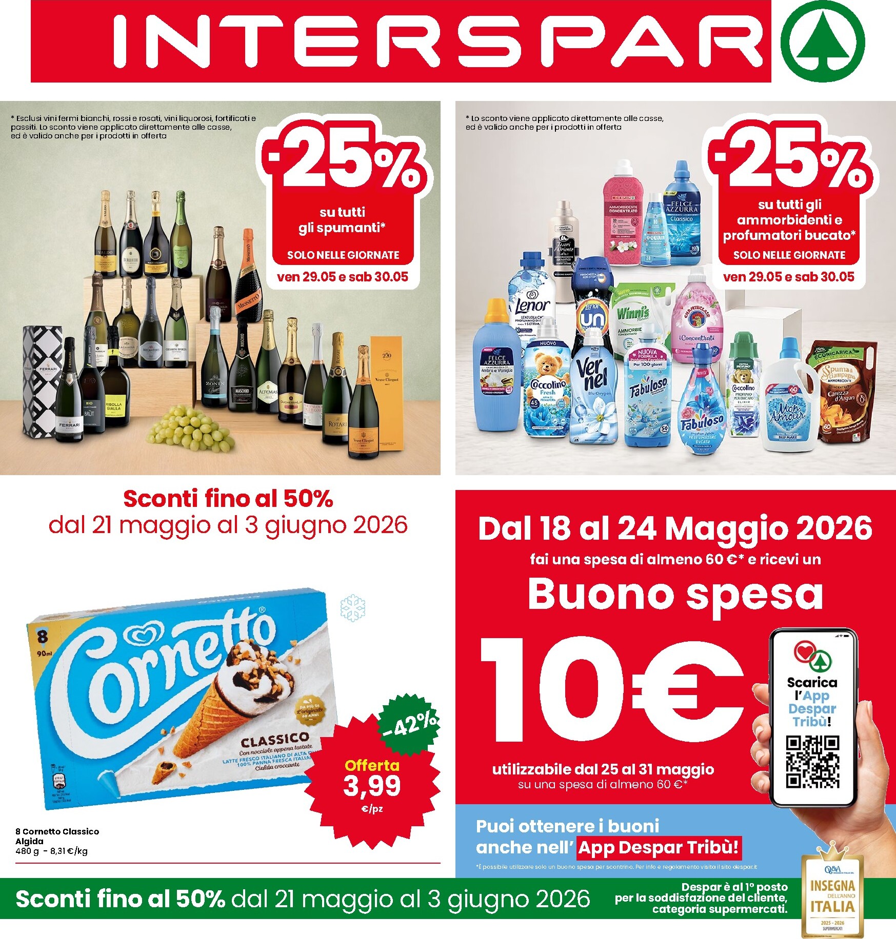 interspar - Volantino attuale di INTERSPAR valido dal giovedì 21/05/2026 al mercoledì 03/06/2026