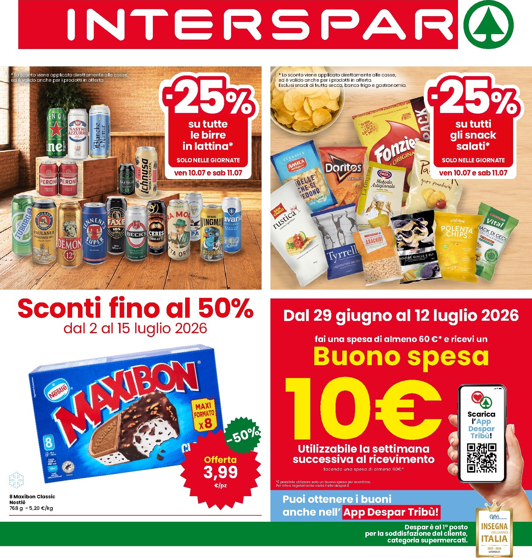 interspar - Volantino attuale di INTERSPAR valido dal giovedì 02/07/2026 al mercoledì 15/07/2026