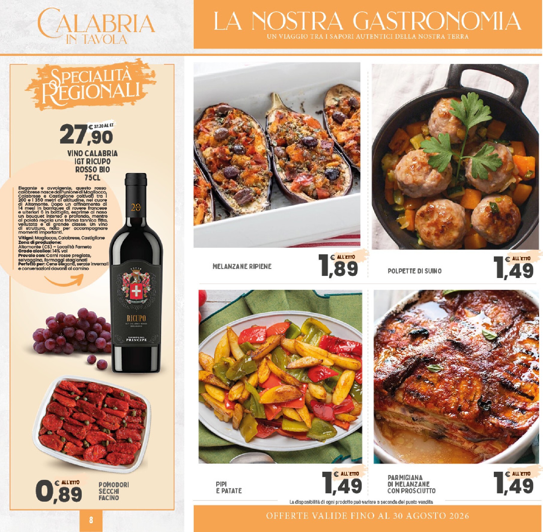 interspar - Volantino attuale di INTERSPAR - Specialità regionali valido dal lunedì 20/07/2026 al domenica 30/08/2026 - page: 8