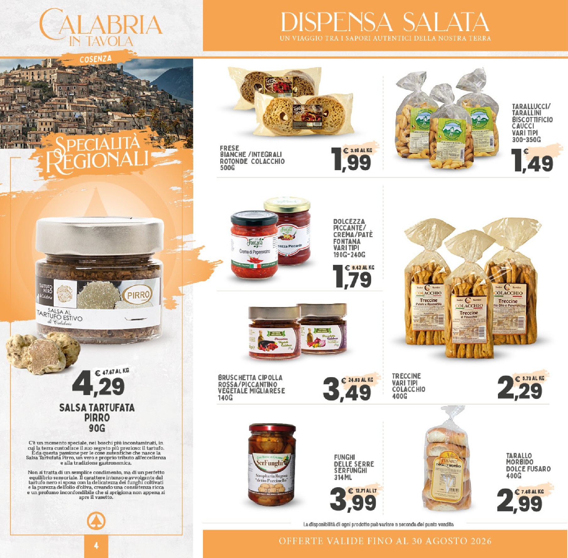 interspar - Volantino attuale di INTERSPAR - Specialità regionali valido dal lunedì 20/07/2026 al domenica 30/08/2026 - page: 4