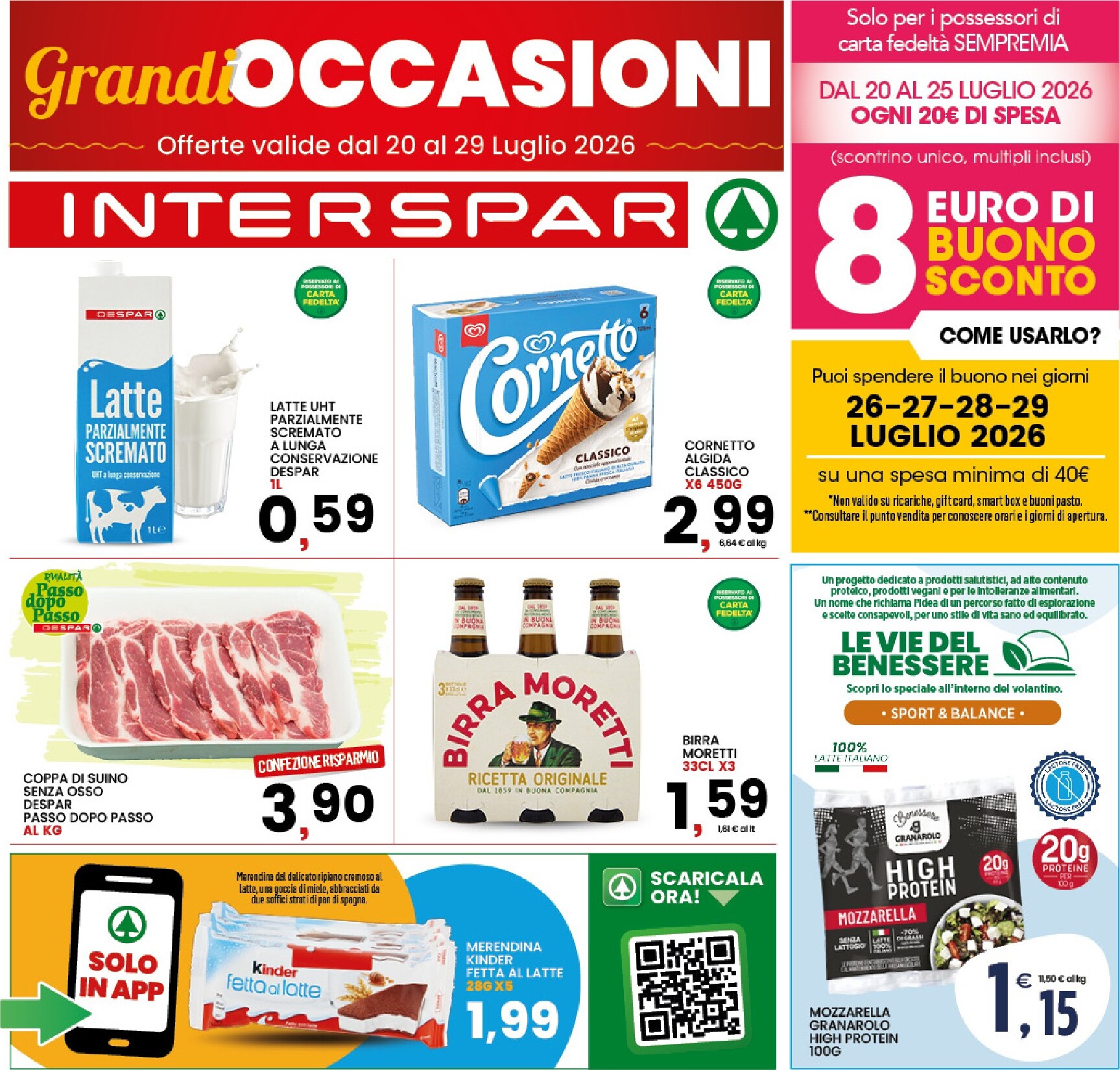 interspar - Volantino attuale di INTERSPAR valido dal lunedì 20/07/2026 al mercoledì 29/07/2026