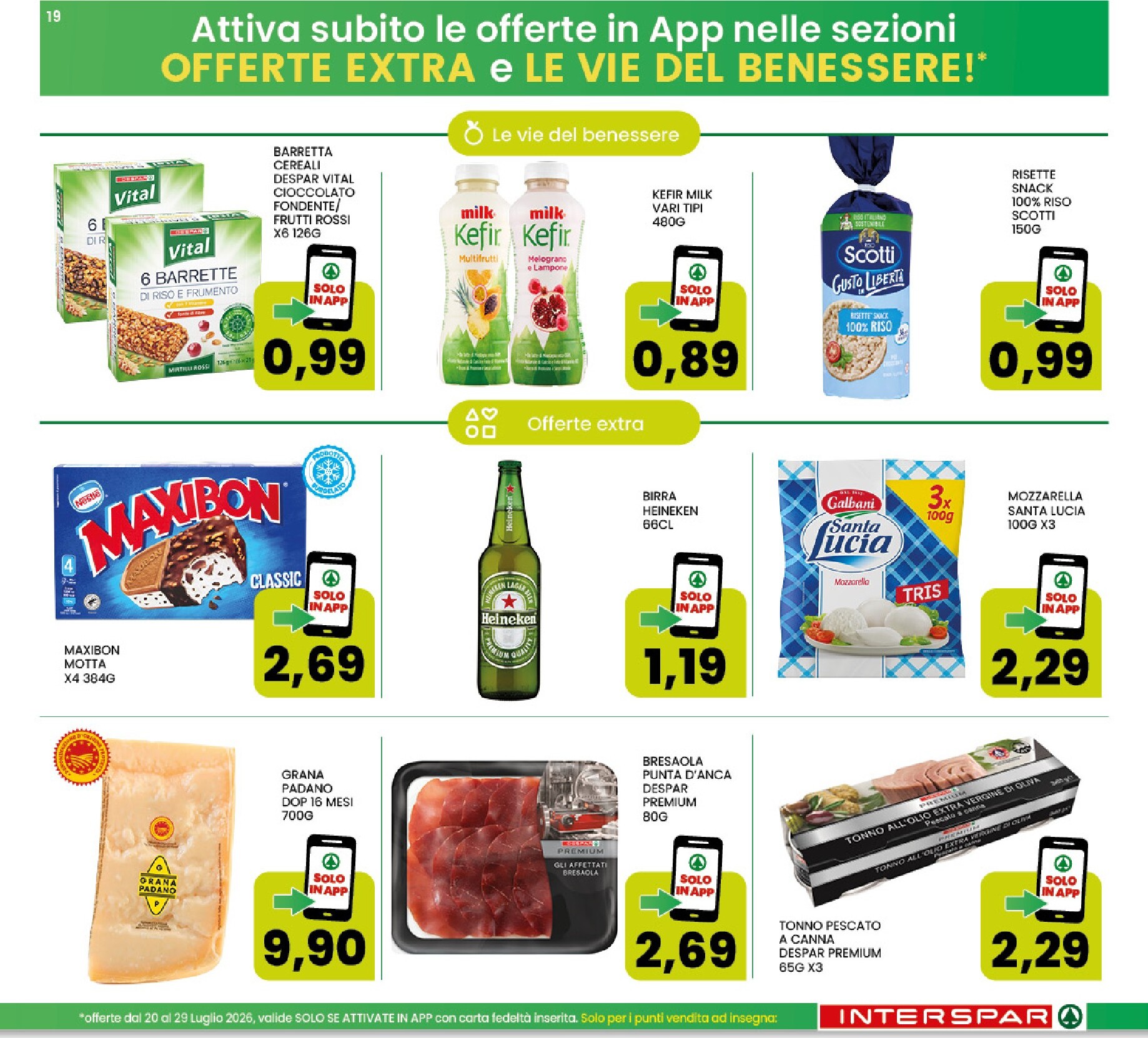 interspar - Volantino attuale di INTERSPAR valido dal lunedì 20/07/2026 al mercoledì 29/07/2026 - page: 19