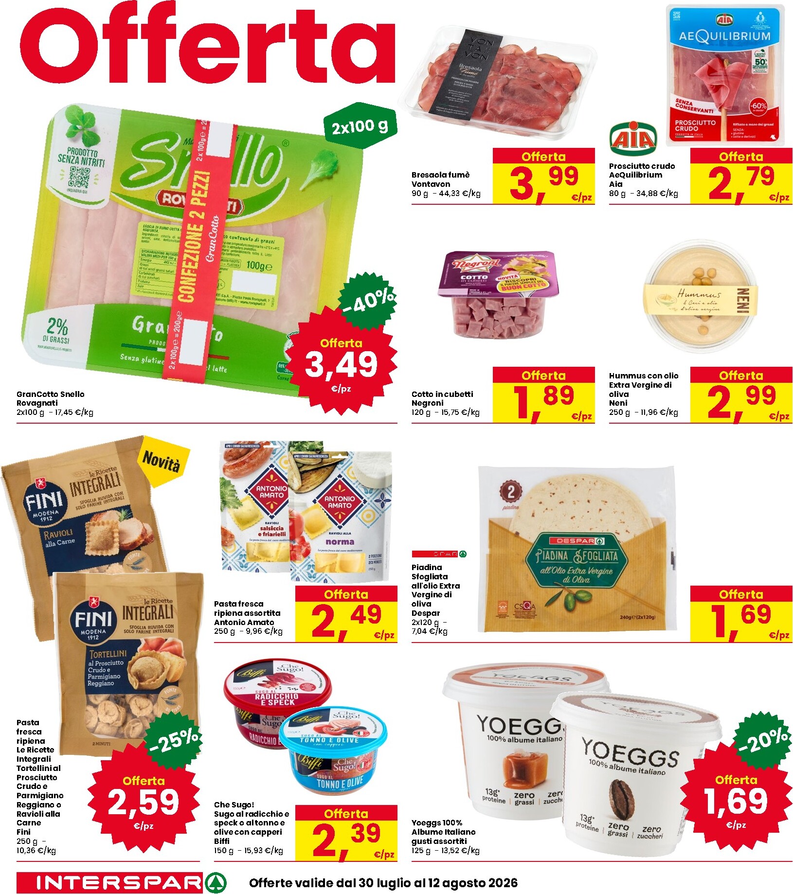 interspar - Volantino attuale di INTERSPAR valido dal giovedì 30/07/2026 al mercoledì 12/08/2026 - page: 18