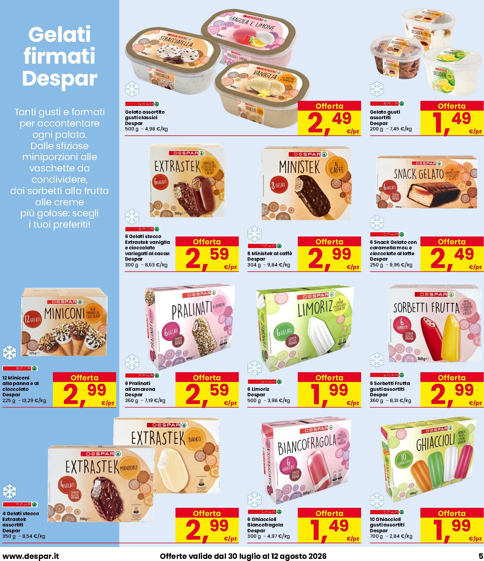 interspar - Volantino attuale di INTERSPAR valido dal giovedì 30/07/2026 al mercoledì 12/08/2026 - page: 5