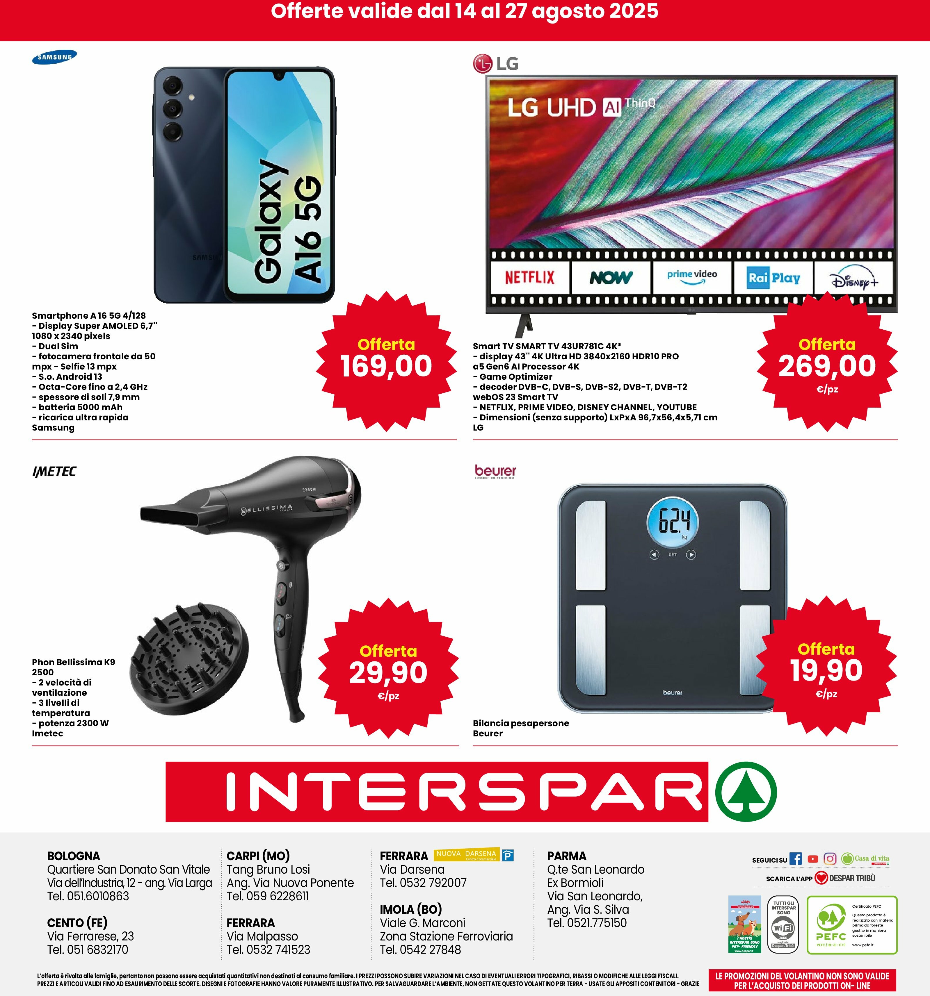 interspar - Volantino INTERSPAR valido dal 14/08 al 27/08 - page: 32