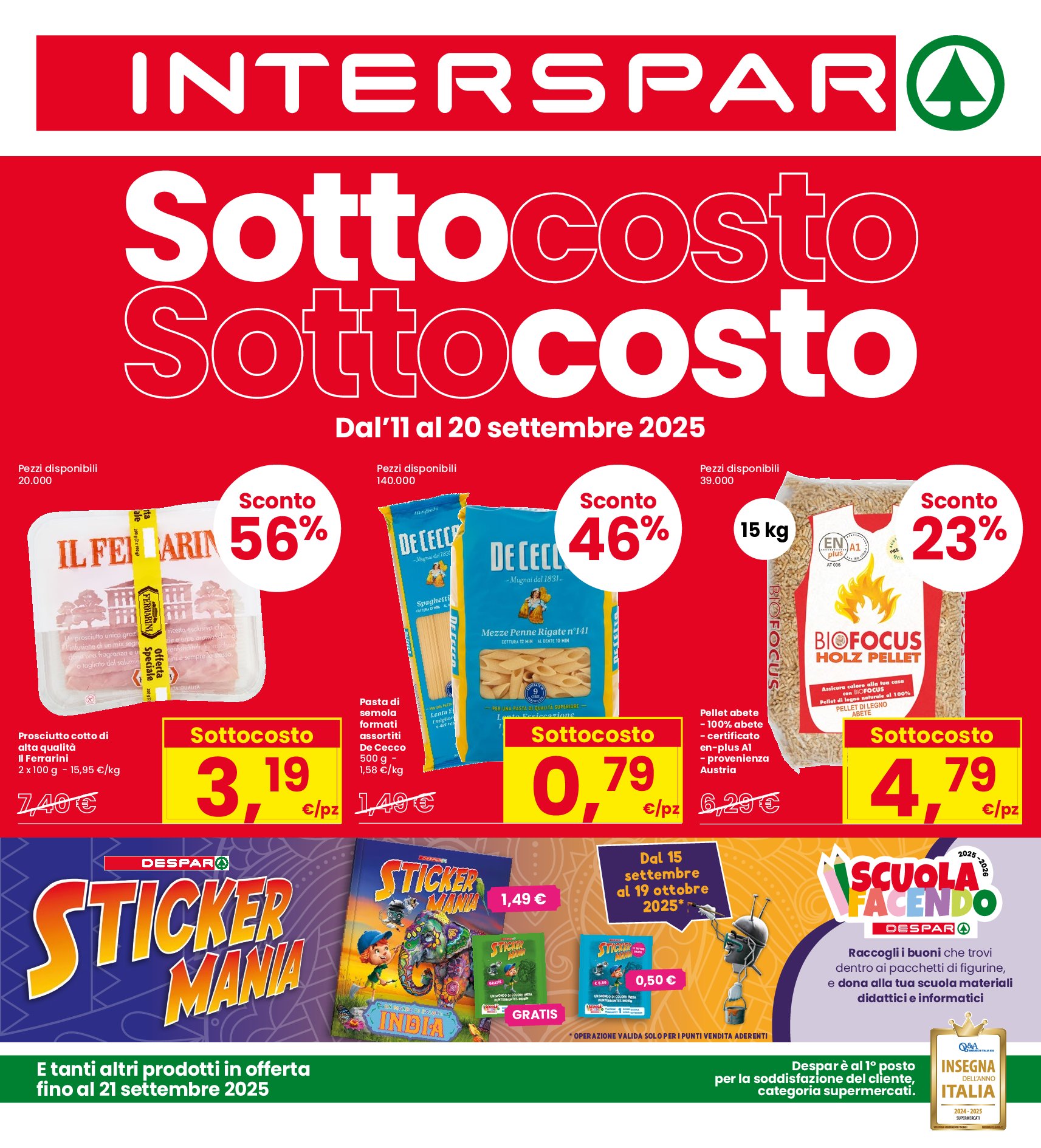 interspar - Volantino INTERSPAR valido dal 11/09 al 21/09