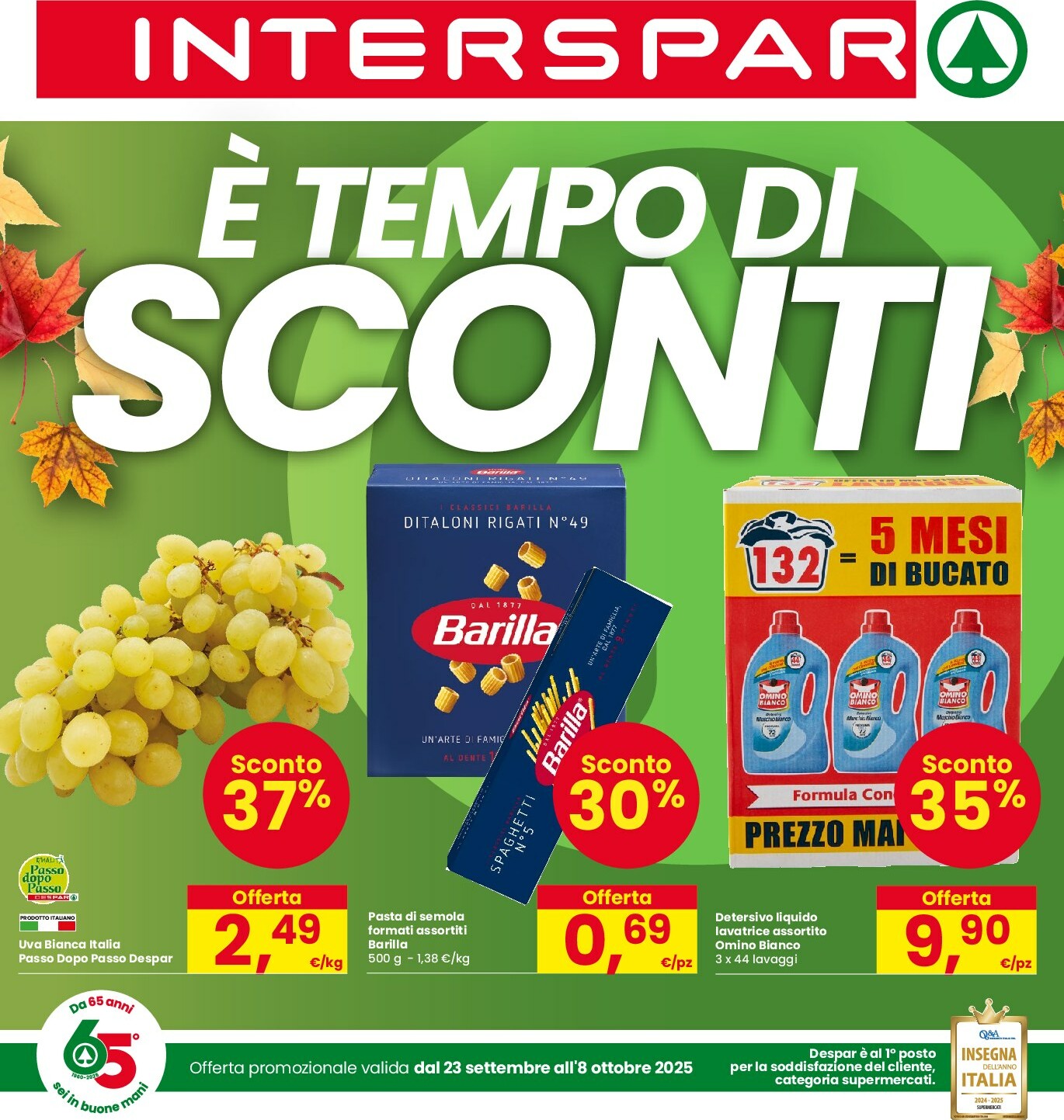 interspar - Volantino INTERSPAR valido dal 23/09 al 08/10