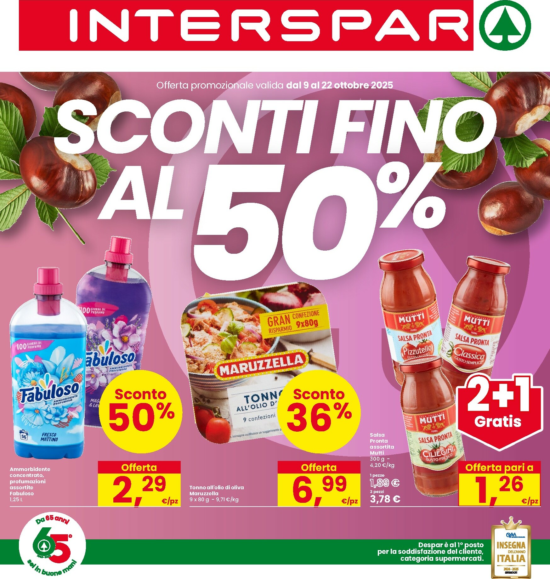 interspar - Volantino INTERSPAR valido dal 09/10 al 22/10