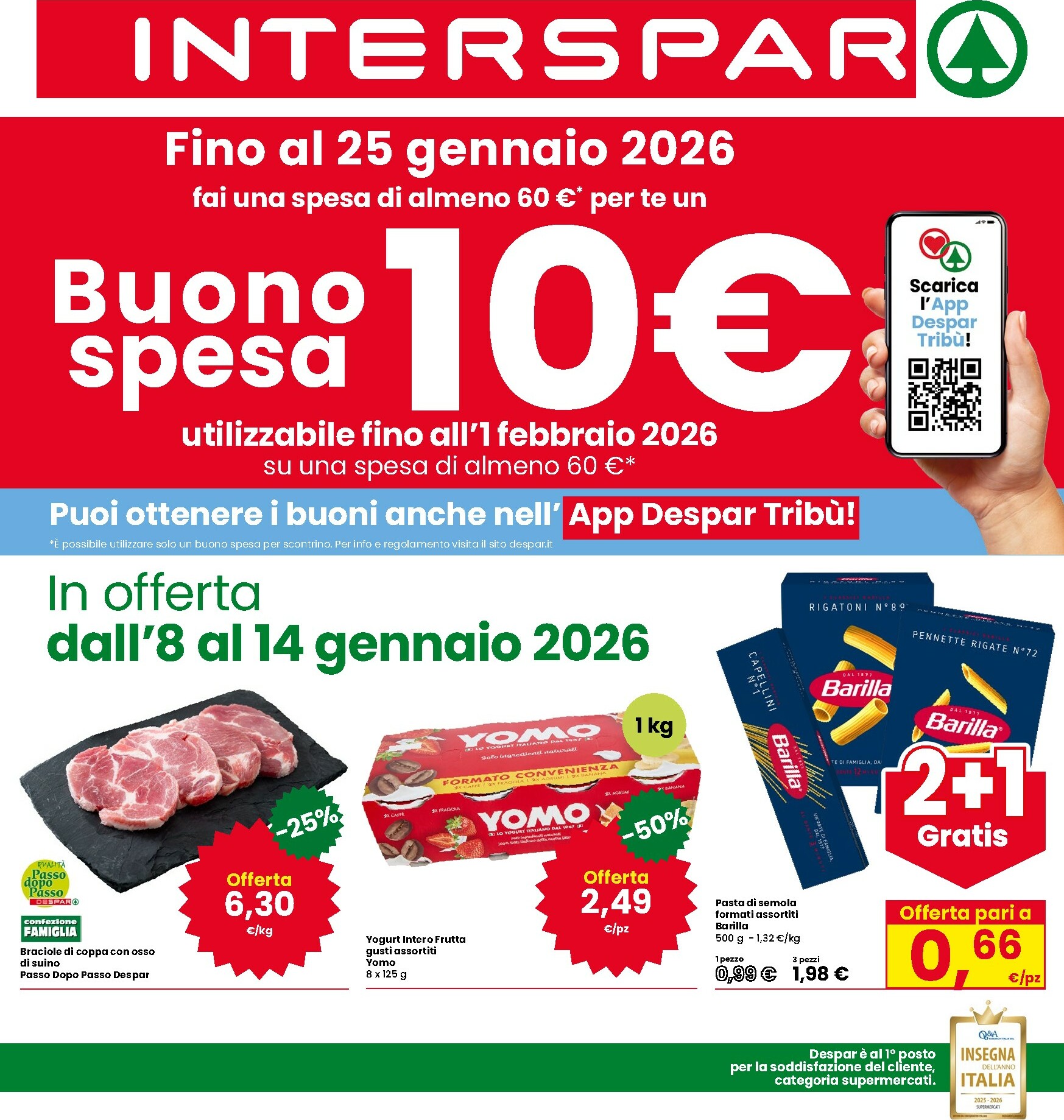 interspar - Volantino INTERSPAR valido dal 08/01 al 14/01 - page: 1
