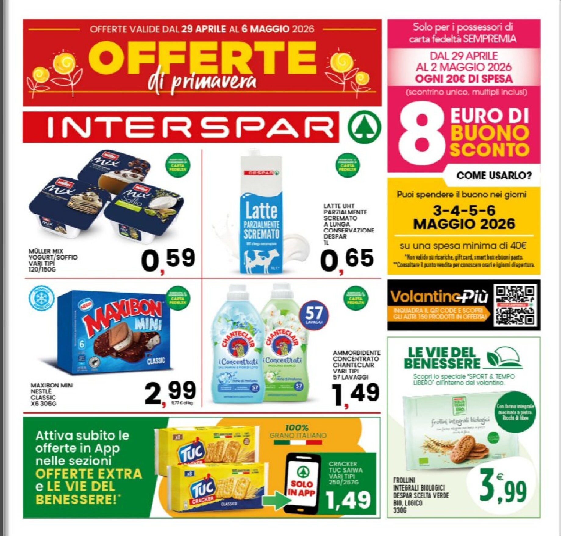 interspar - Volantino attuale di INTERSPAR valido dal mercoledì 29/04/2026 al mercoledì 06/05/2026
