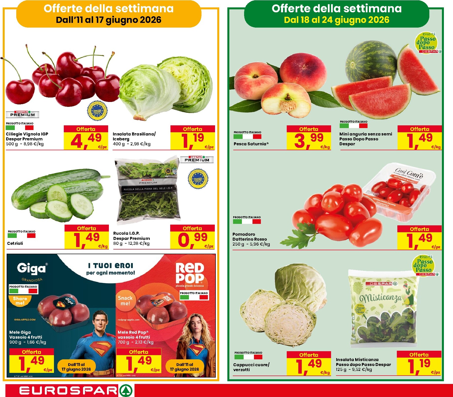 eurospar - Volantino attuale di Eurospar valido dal giovedì 11/06/2026 al mercoledì 24/06/2026 - page: 2