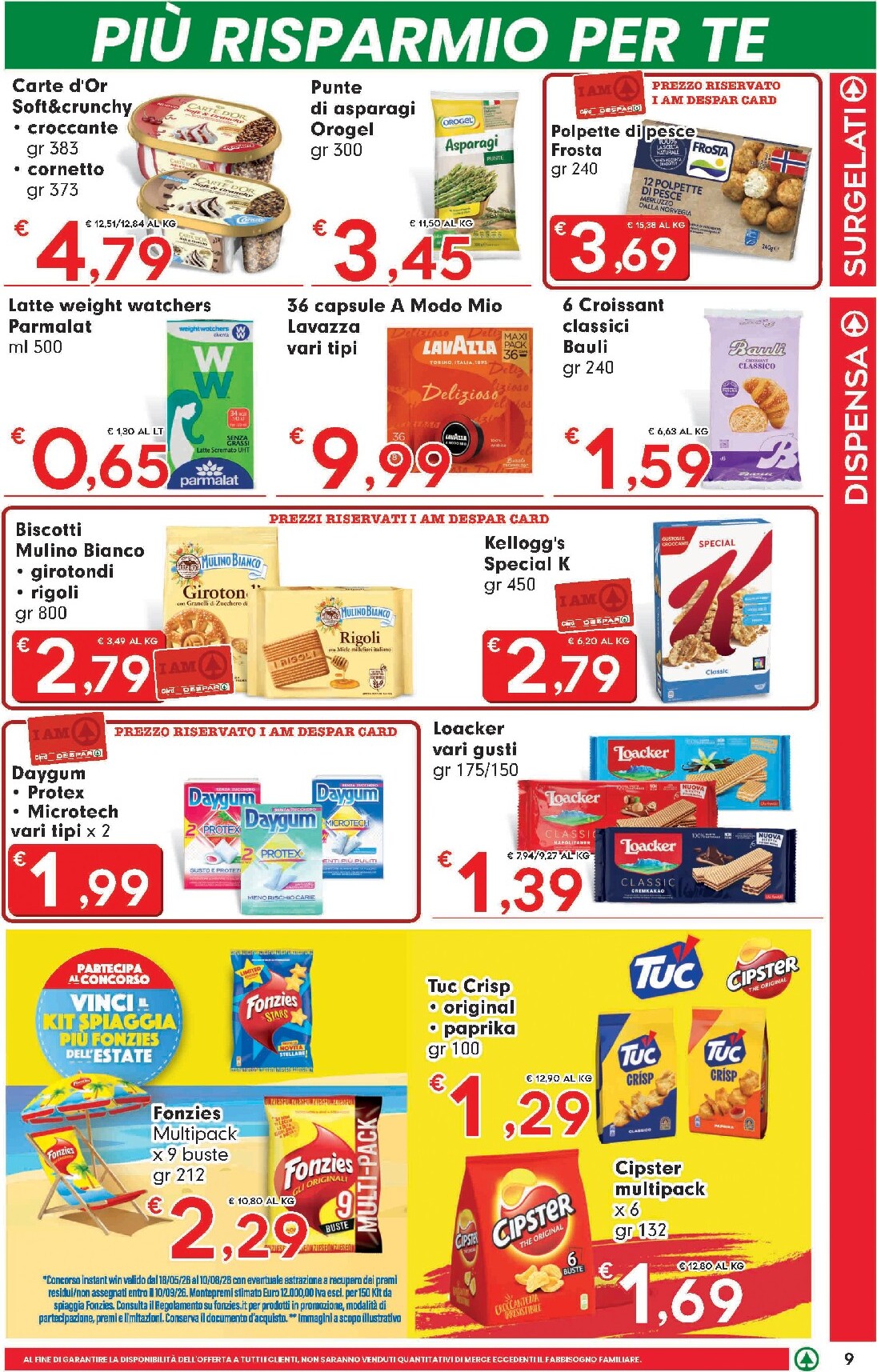 eurospar - Volantino futuro Eurospar valido dal giovedì 18/06/2026 al mercoledì 01/07/2026 - page: 9