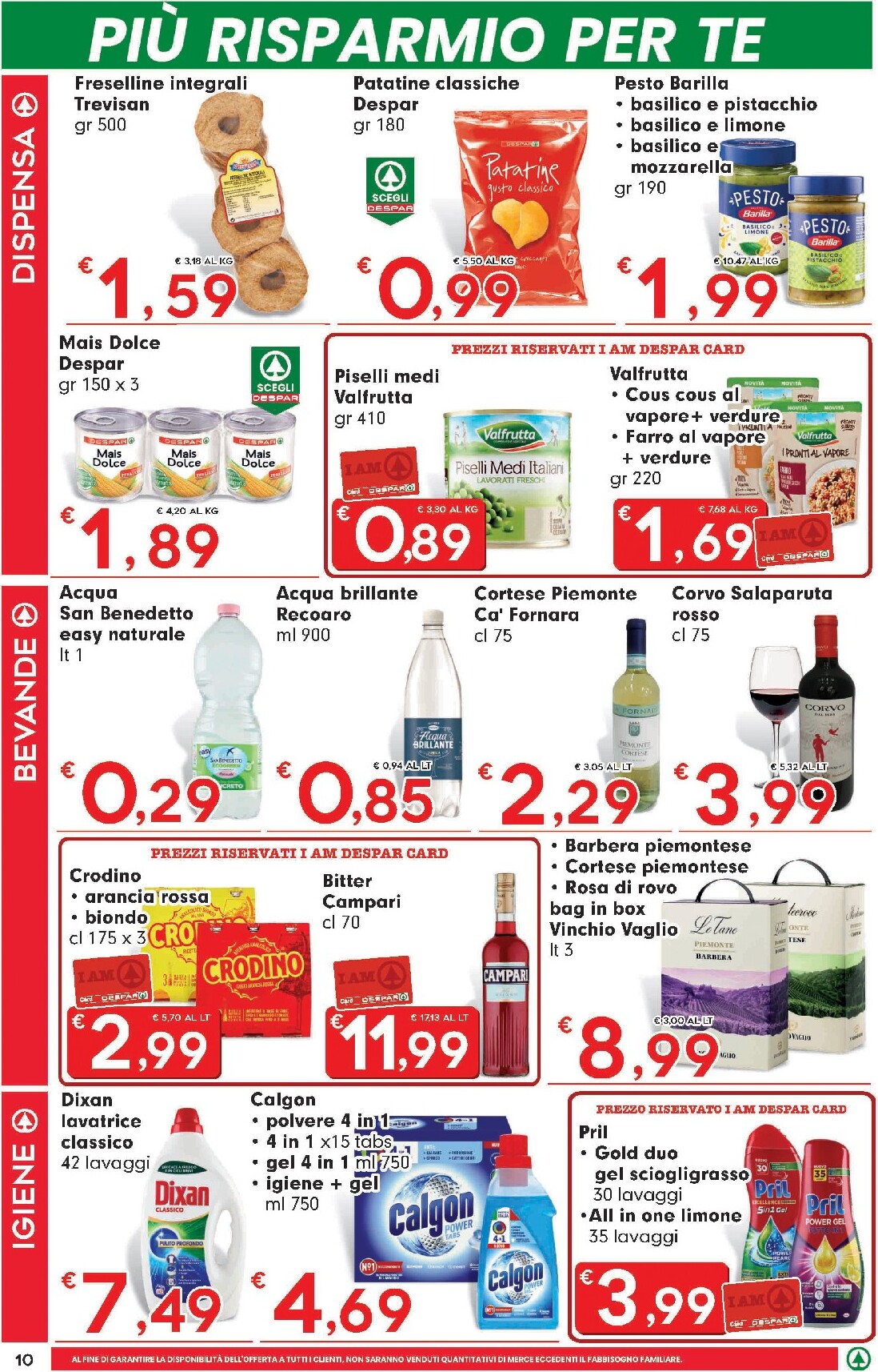 eurospar - Volantino futuro Eurospar valido dal giovedì 16/07/2026 al mercoledì 29/07/2026 - page: 10