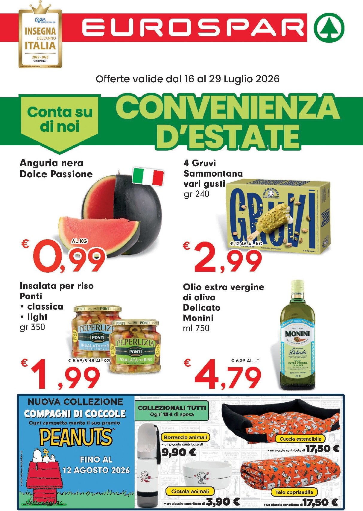 eurospar - Volantino futuro Eurospar valido dal giovedì 16/07/2026 al mercoledì 29/07/2026