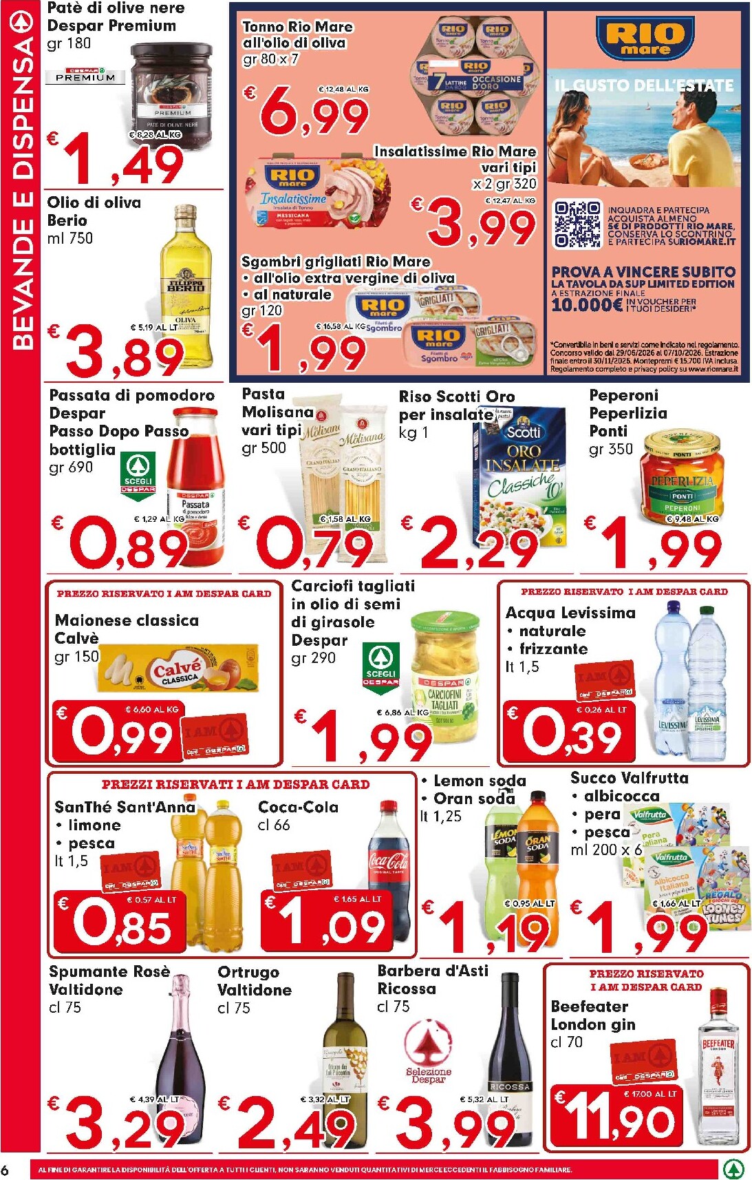 eurospar - Volantino futuro Eurospar valido dal giovedì 16/07/2026 al mercoledì 29/07/2026 - page: 6