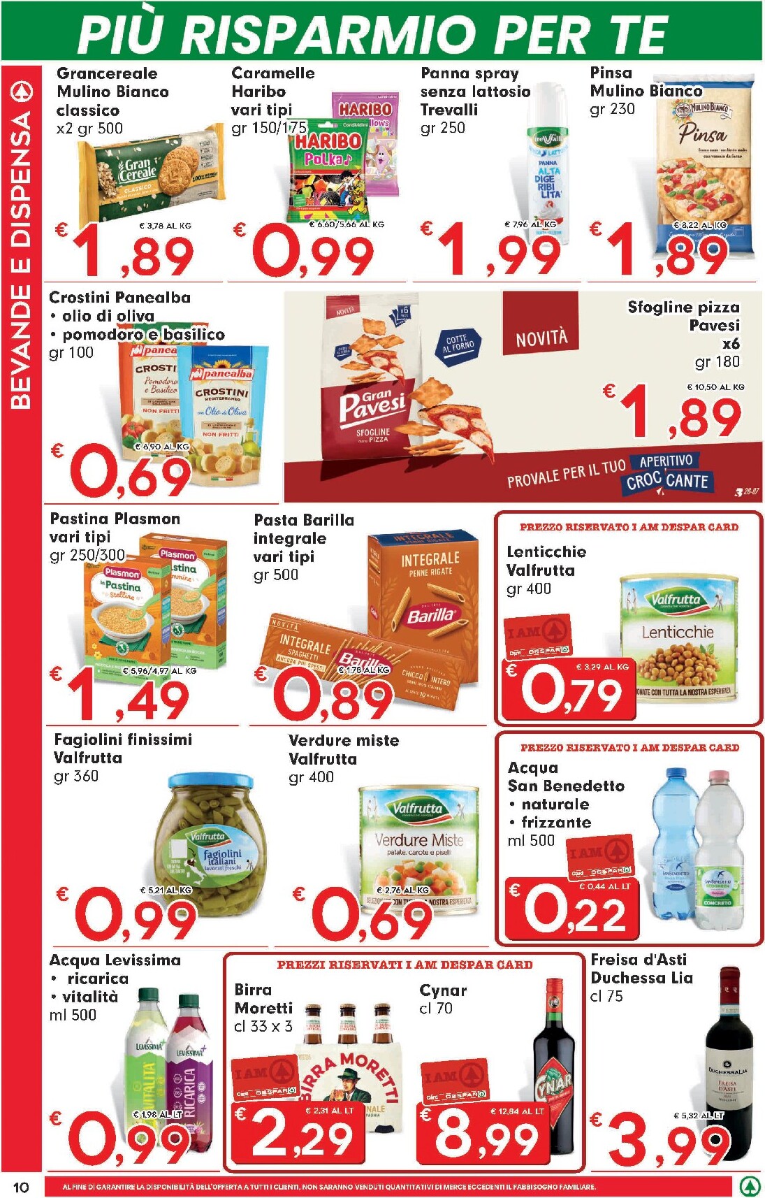 eurospar - Volantino Eurospar - Un mare di offerte per la prossima settimana dal giovedì 30/07/2026 al mercoledì 12/08/2026 - page: 10