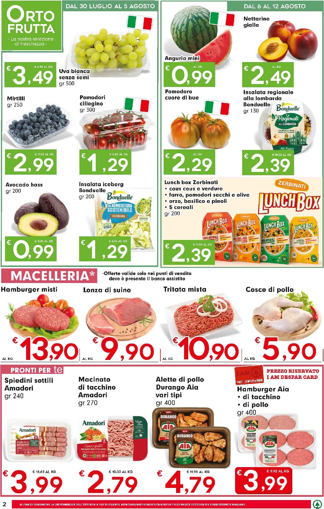 eurospar - Volantino Eurospar - Un mare di offerte per la prossima settimana dal giovedì 30/07/2026 al mercoledì 12/08/2026 - page: 2