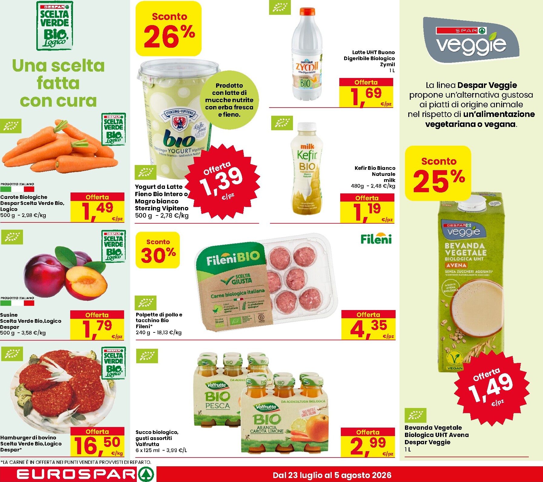 eurospar - Volantino attuale di Eurospar valido dal giovedì 23/07/2026 al mercoledì 05/08/2026 - page: 8