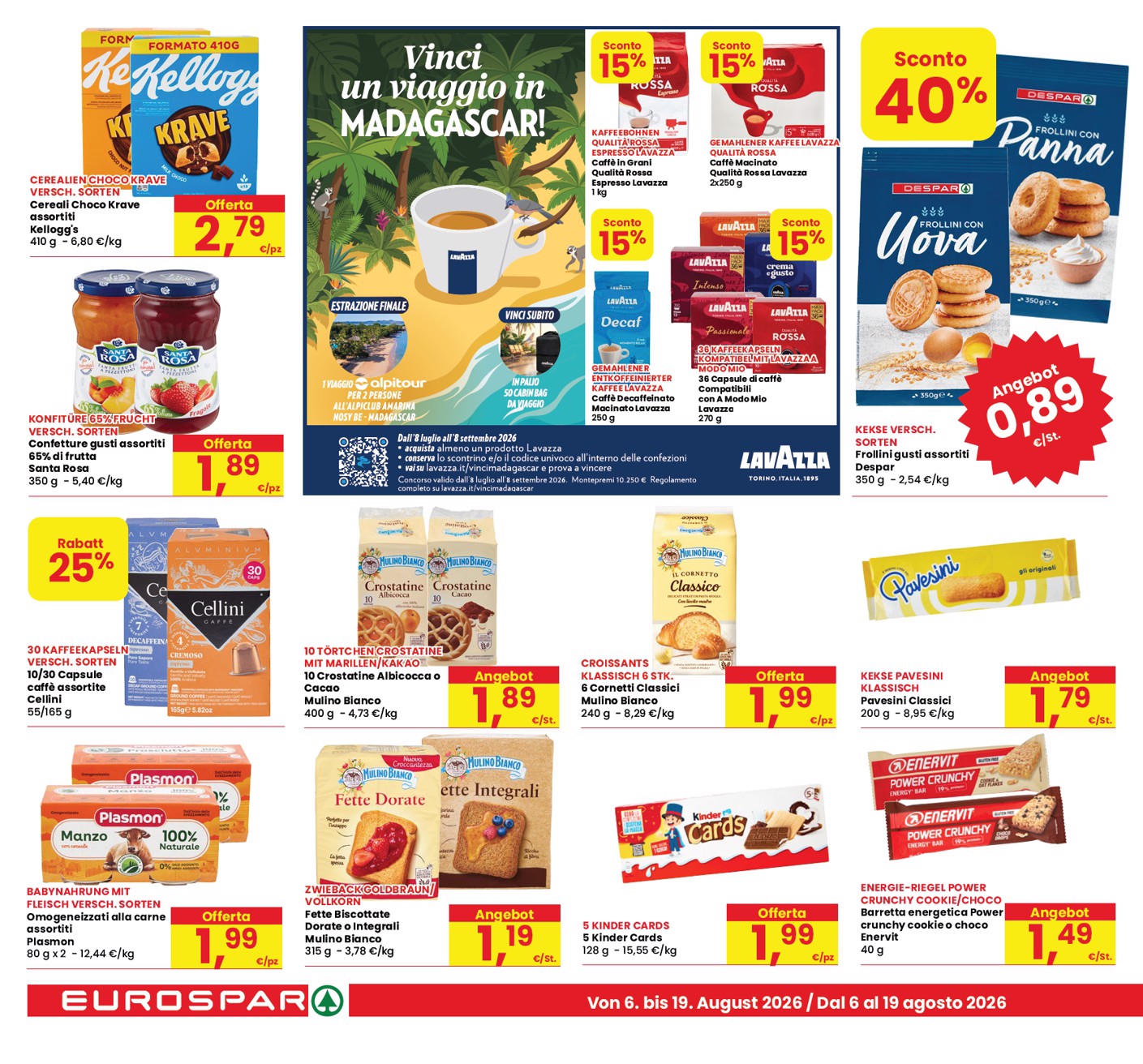 eurospar - Volantino attuale di Eurospar - Tutto Nuovo multilingue valido dal giovedì 06/08/2026 al mercoledì 19/08/2026 - page: 14