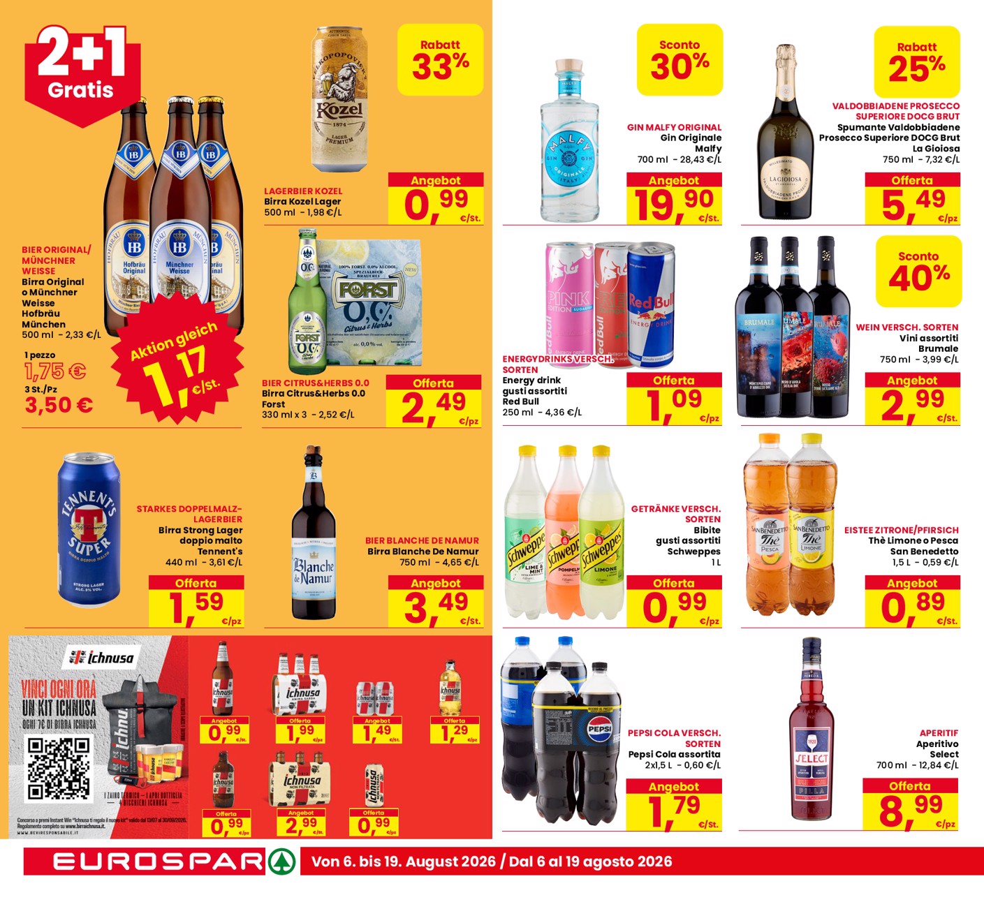 eurospar - Volantino attuale di Eurospar - Tutto Nuovo multilingue valido dal giovedì 06/08/2026 al mercoledì 19/08/2026 - page: 16
