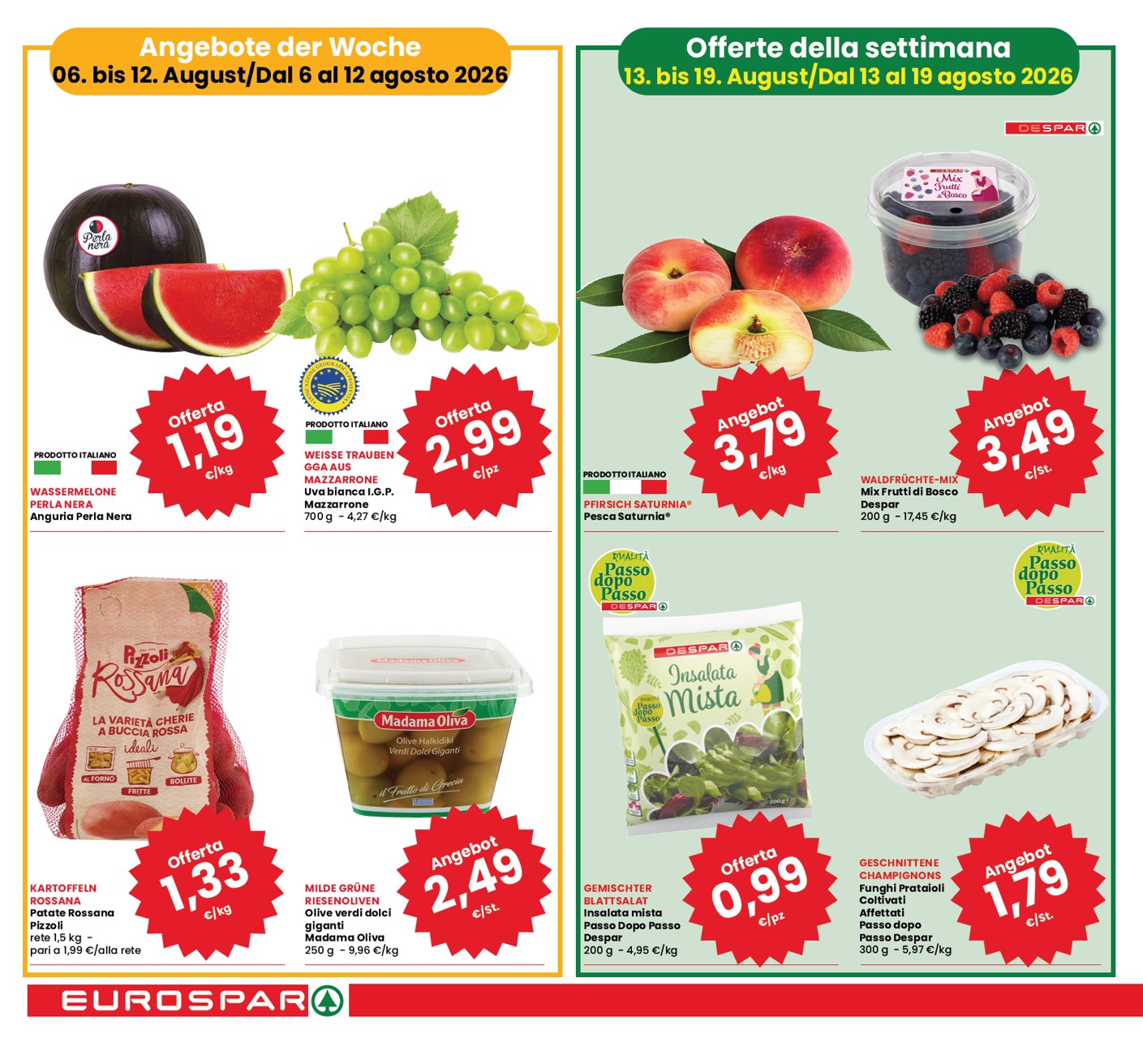 eurospar - Volantino attuale di Eurospar - Tutto Nuovo multilingue valido dal giovedì 06/08/2026 al mercoledì 19/08/2026 - page: 2