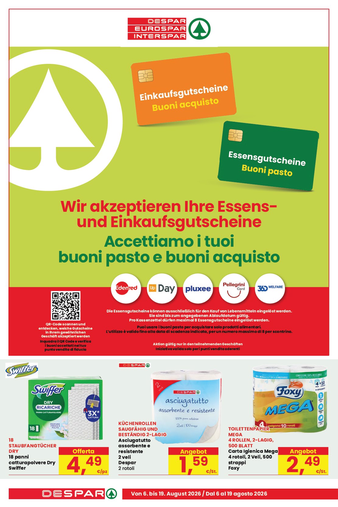 eurospar - Volantino attuale di Eurospar & Despar - Offerte a tutto gusto multilingue valido dal giovedì 06/08/2026 al mercoledì 19/08/2026 - page: 14