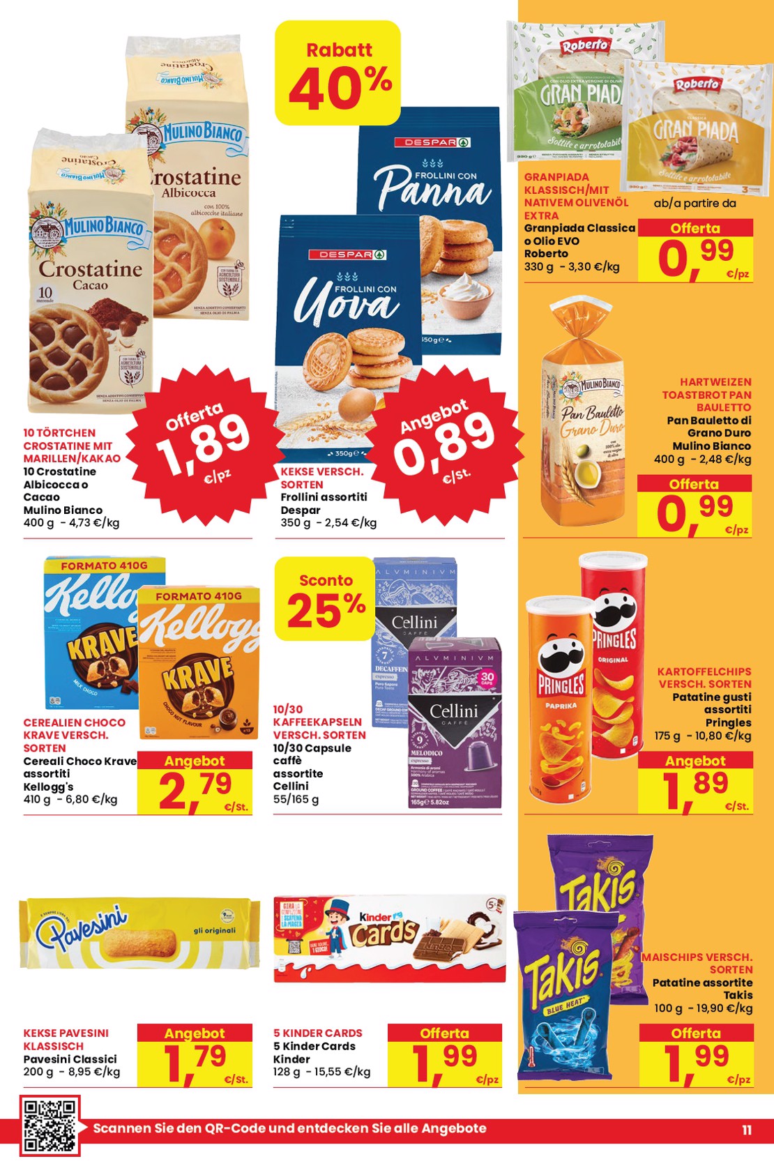 eurospar - Volantino attuale di Eurospar & Despar - Offerte a tutto gusto multilingue valido dal giovedì 06/08/2026 al mercoledì 19/08/2026 - page: 11