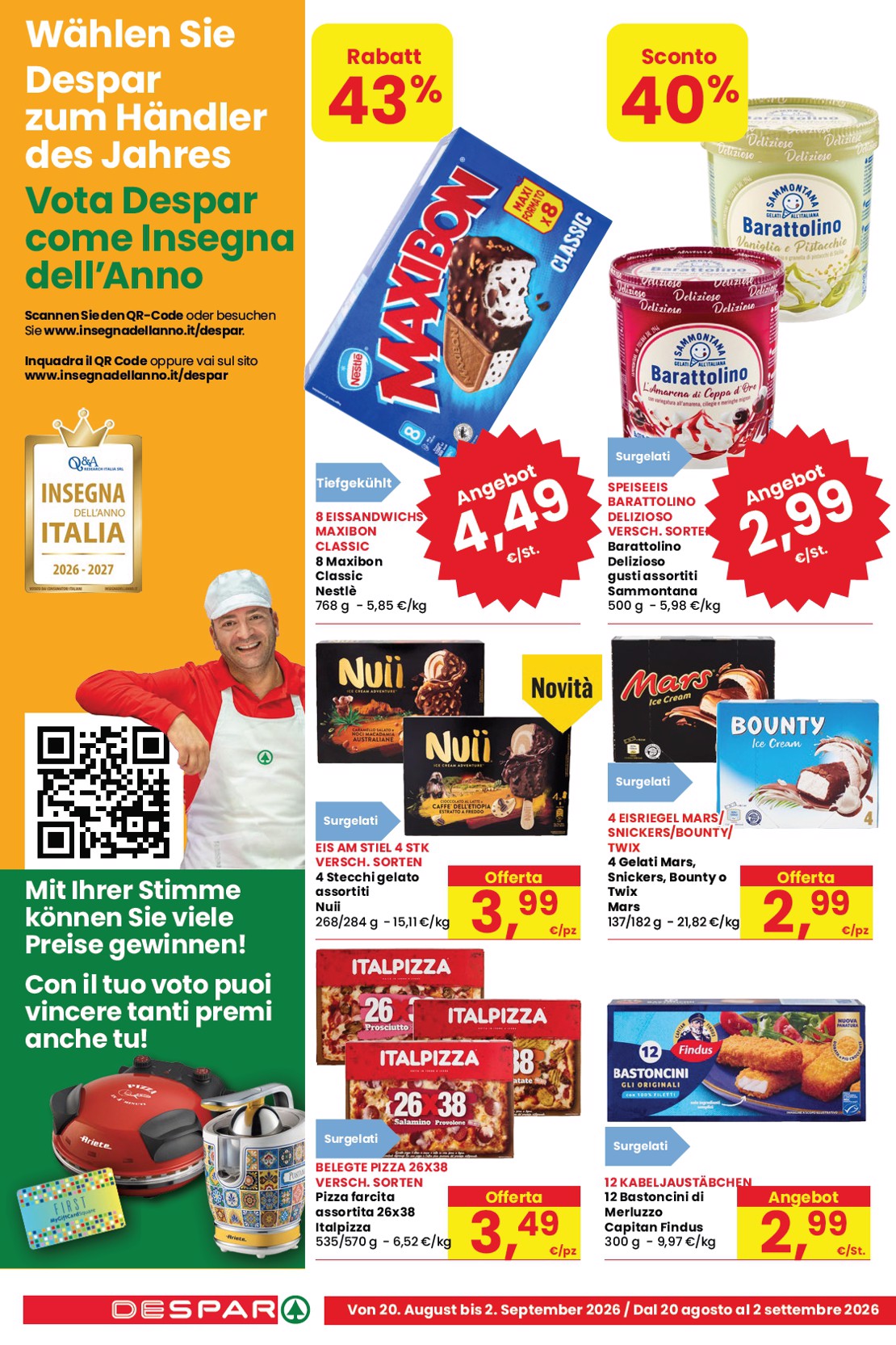 eurospar - Volantino attuale di Eurospar & Despar valido dal giovedì 20/08/2026 al mercoledì 02/09/2026 - page: 10