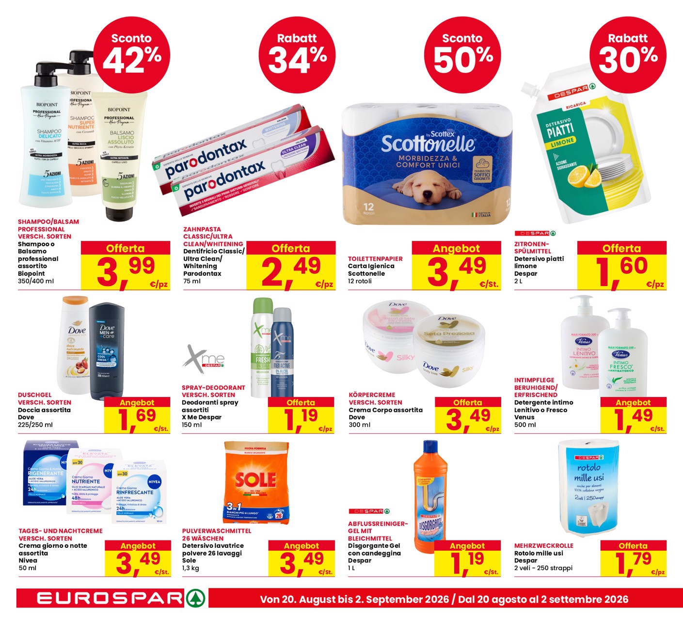 eurospar - Volantino attuale di Eurospar - Bozen, Bolzano valido dal giovedì 20/08/2026 al mercoledì 02/09/2026 - page: 22