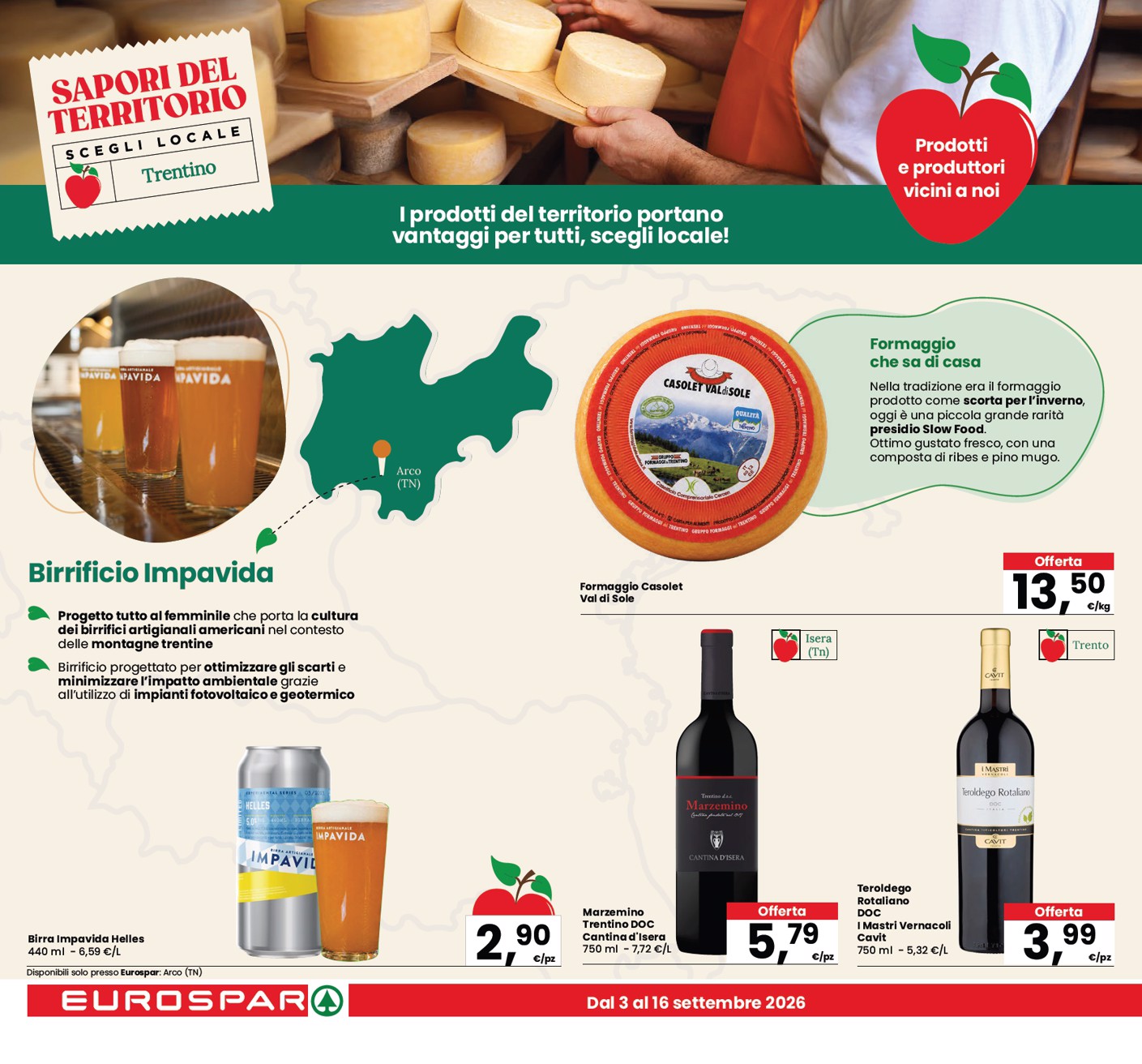eurospar - Volantino attuale di Eurospar - Sconti di Qualità valido dal giovedì 03/09/2026 al mercoledì 16/09/2026 - page: 10