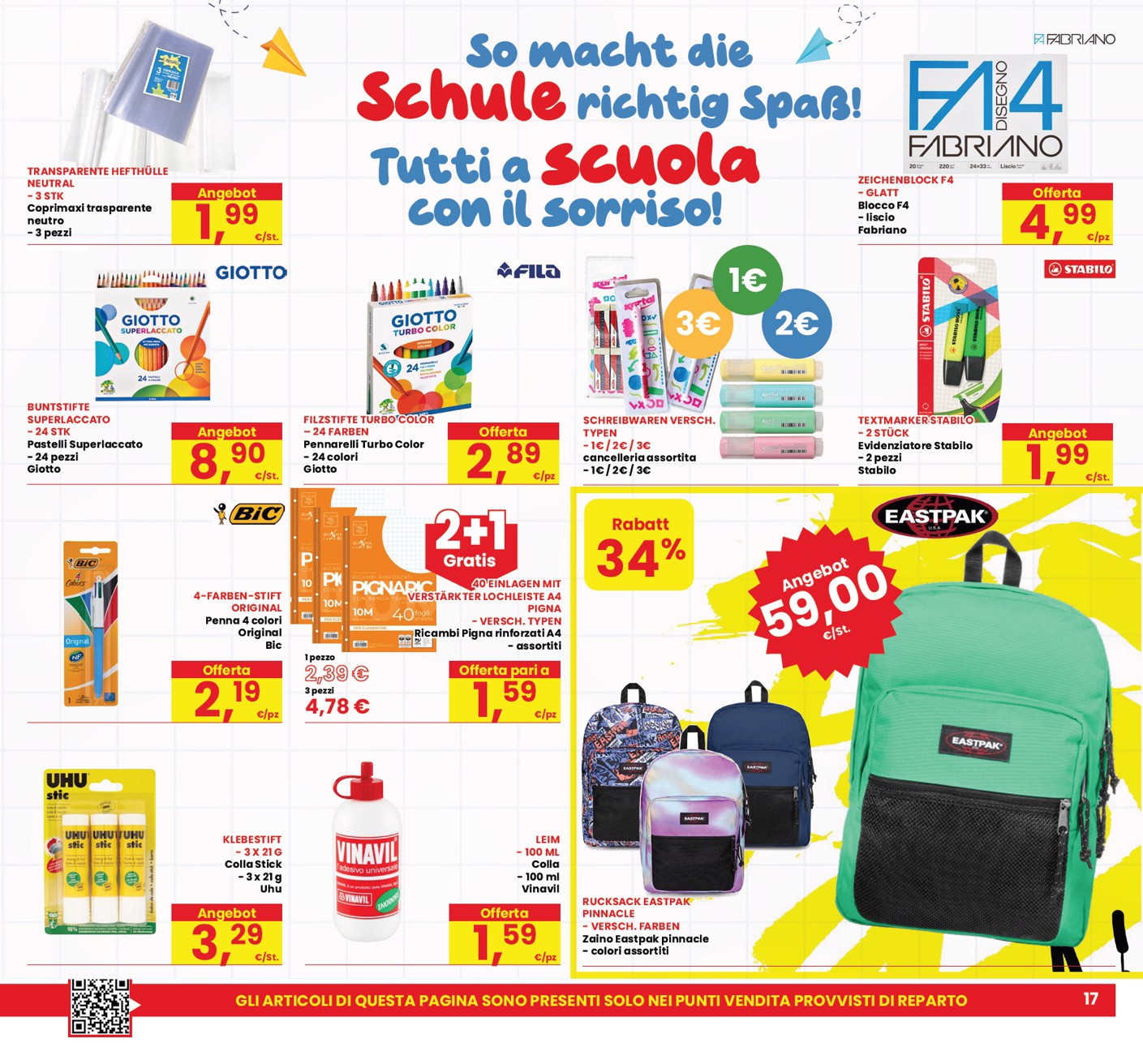 eurospar - Volantino attuale di Eurospar valido dal giovedì 03/09/2026 al mercoledì 16/09/2026 - page: 17