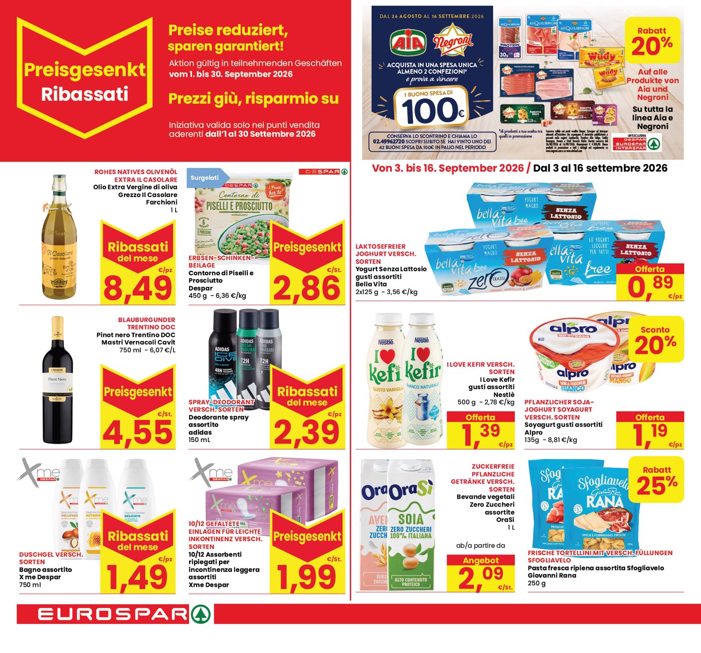 eurospar - Volantino attuale di Eurospar valido dal giovedì 03/09/2026 al mercoledì 16/09/2026 - page: 12