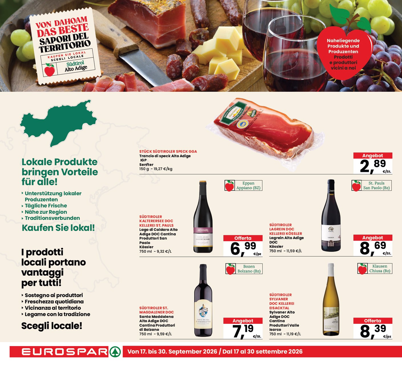 eurospar - Volantino attuale di Eurospar valido dal giovedì 17/09/2026 al mercoledì 30/09/2026 - page: 12
