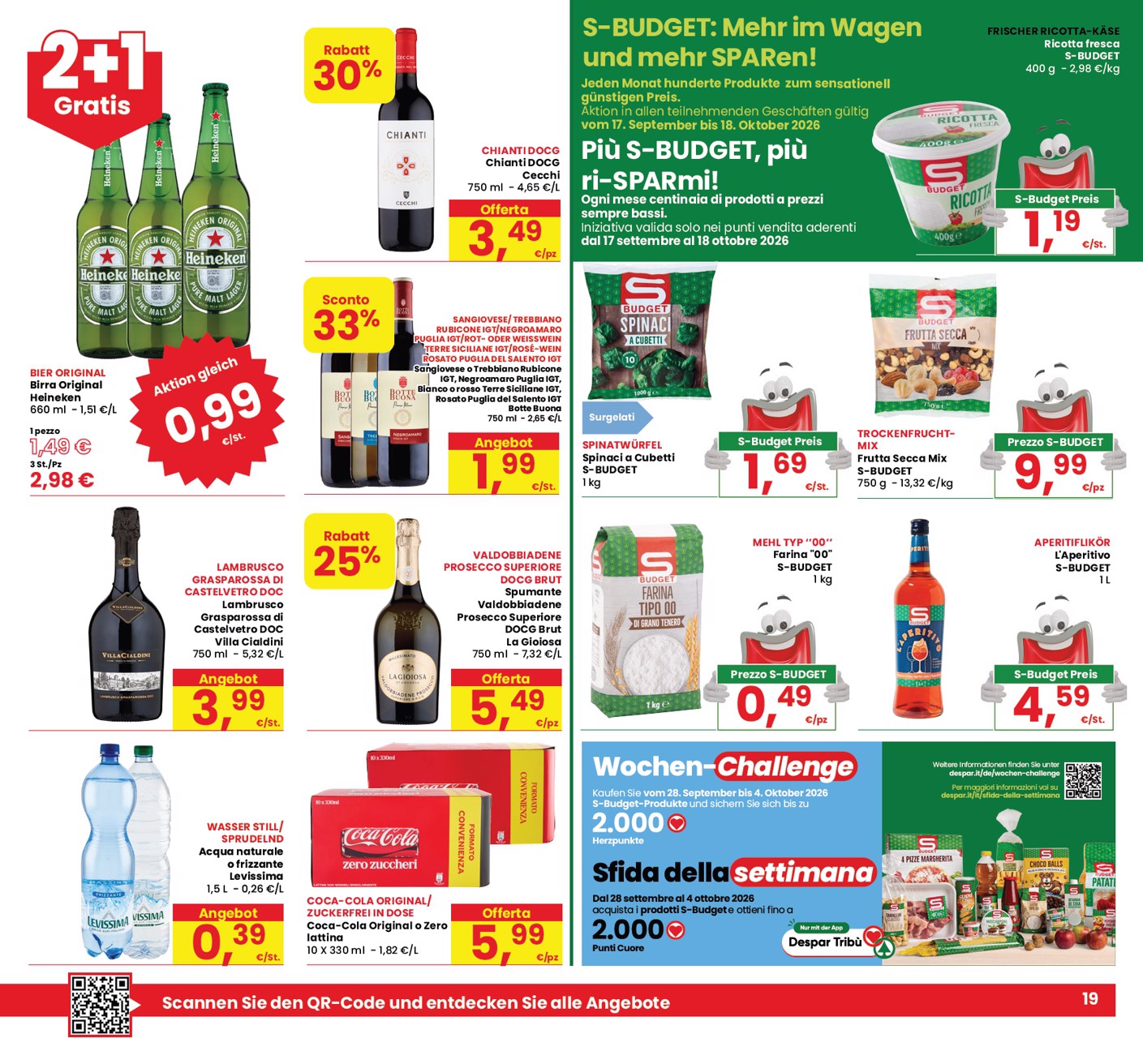 eurospar - Volantino attuale di Eurospar valido dal giovedì 17/09/2026 al mercoledì 30/09/2026 - page: 19