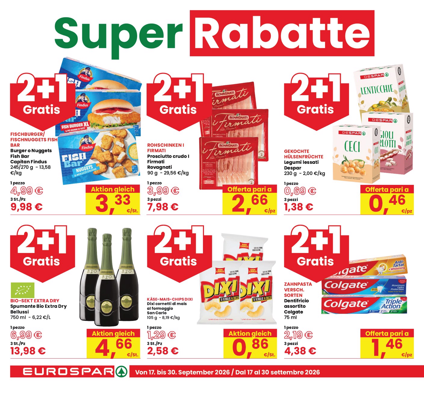 eurospar - Volantino attuale di Eurospar valido dal giovedì 17/09/2026 al mercoledì 30/09/2026 - page: 4