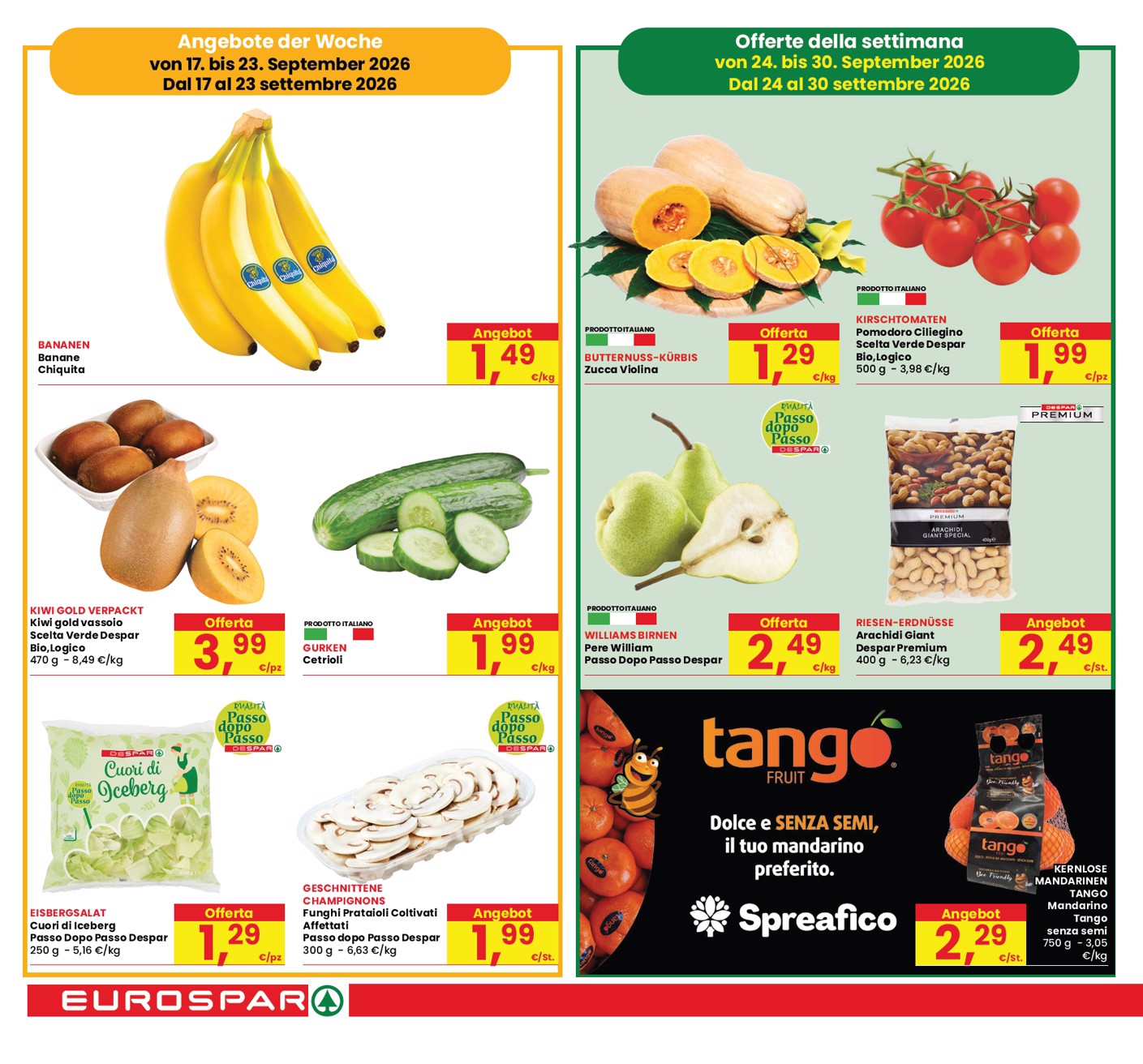 eurospar - Volantino attuale di Eurospar valido dal giovedì 17/09/2026 al mercoledì 30/09/2026 - page: 6