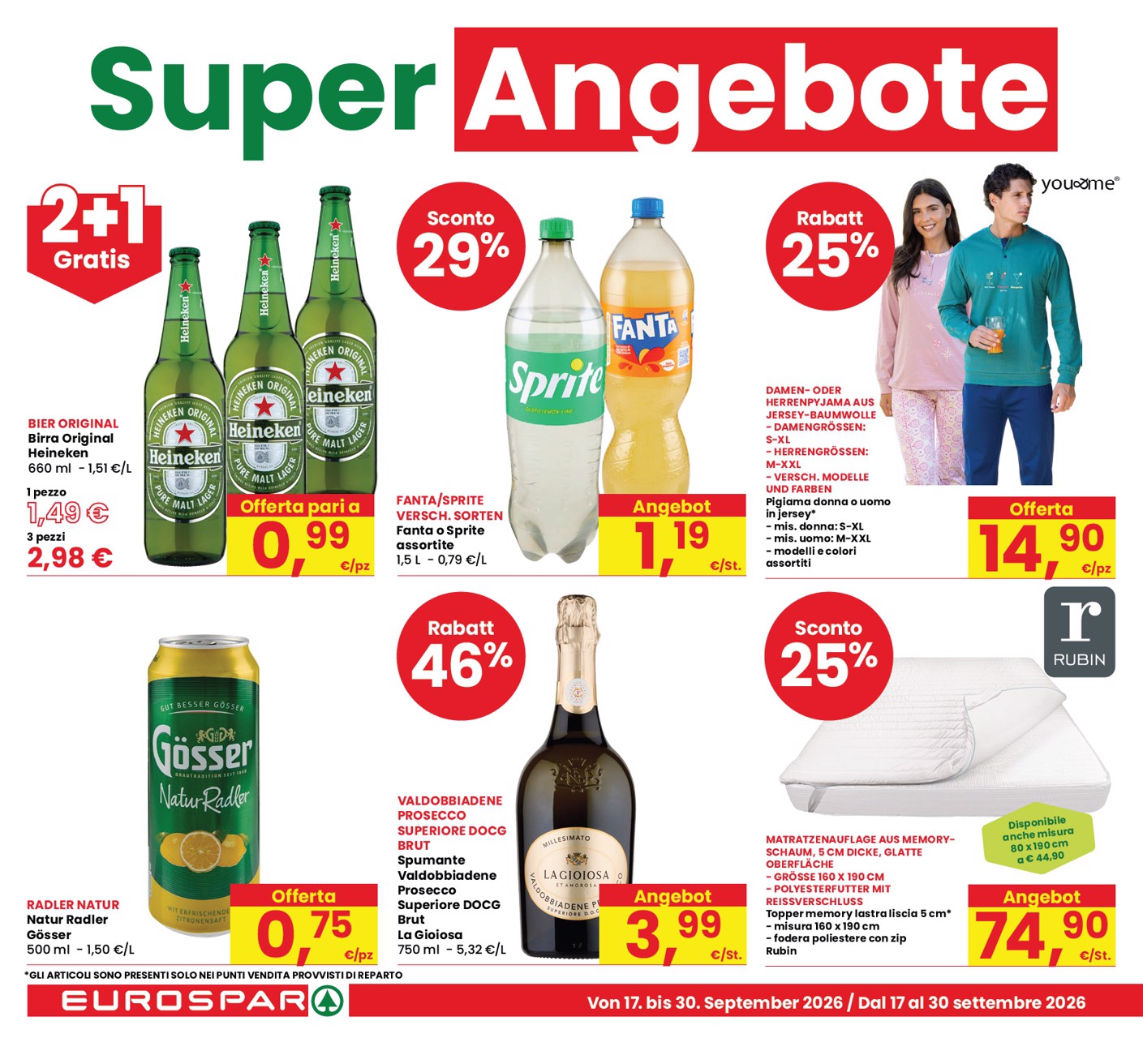 eurospar - Volantino attuale di Eurospar - Bozen, Bolzano valido dal giovedì 17/09/2026 al mercoledì 30/09/2026 - page: 14