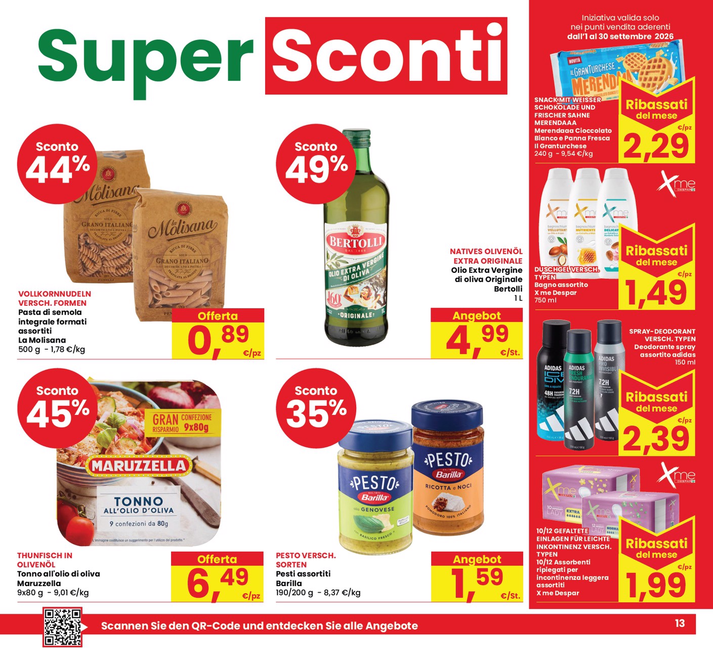 eurospar - Volantino attuale di Eurospar - Bozen, Bolzano valido dal giovedì 17/09/2026 al mercoledì 30/09/2026 - page: 13
