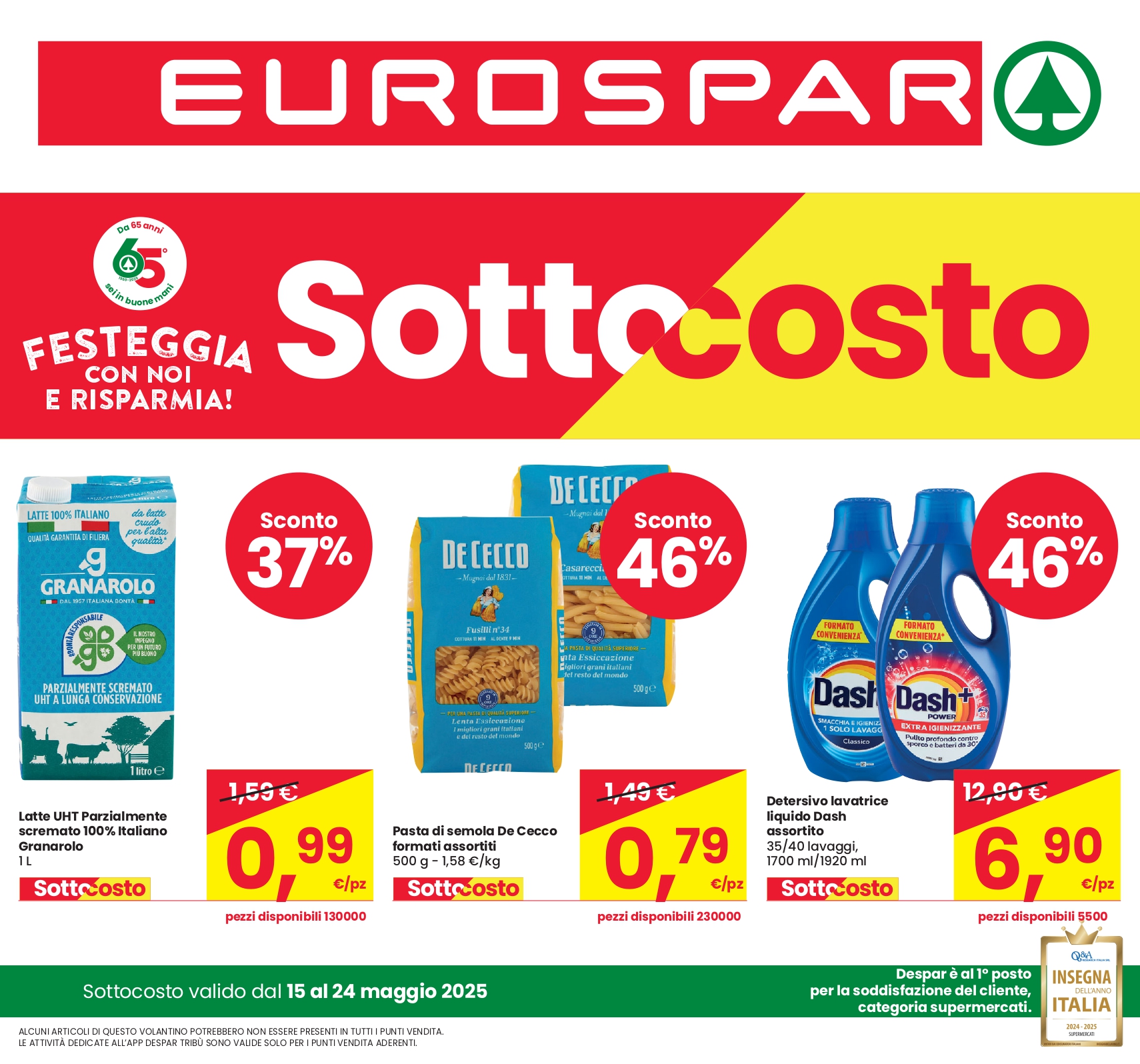 eurospar - Volantino Eurospar valido dal 15/05 al 24/05