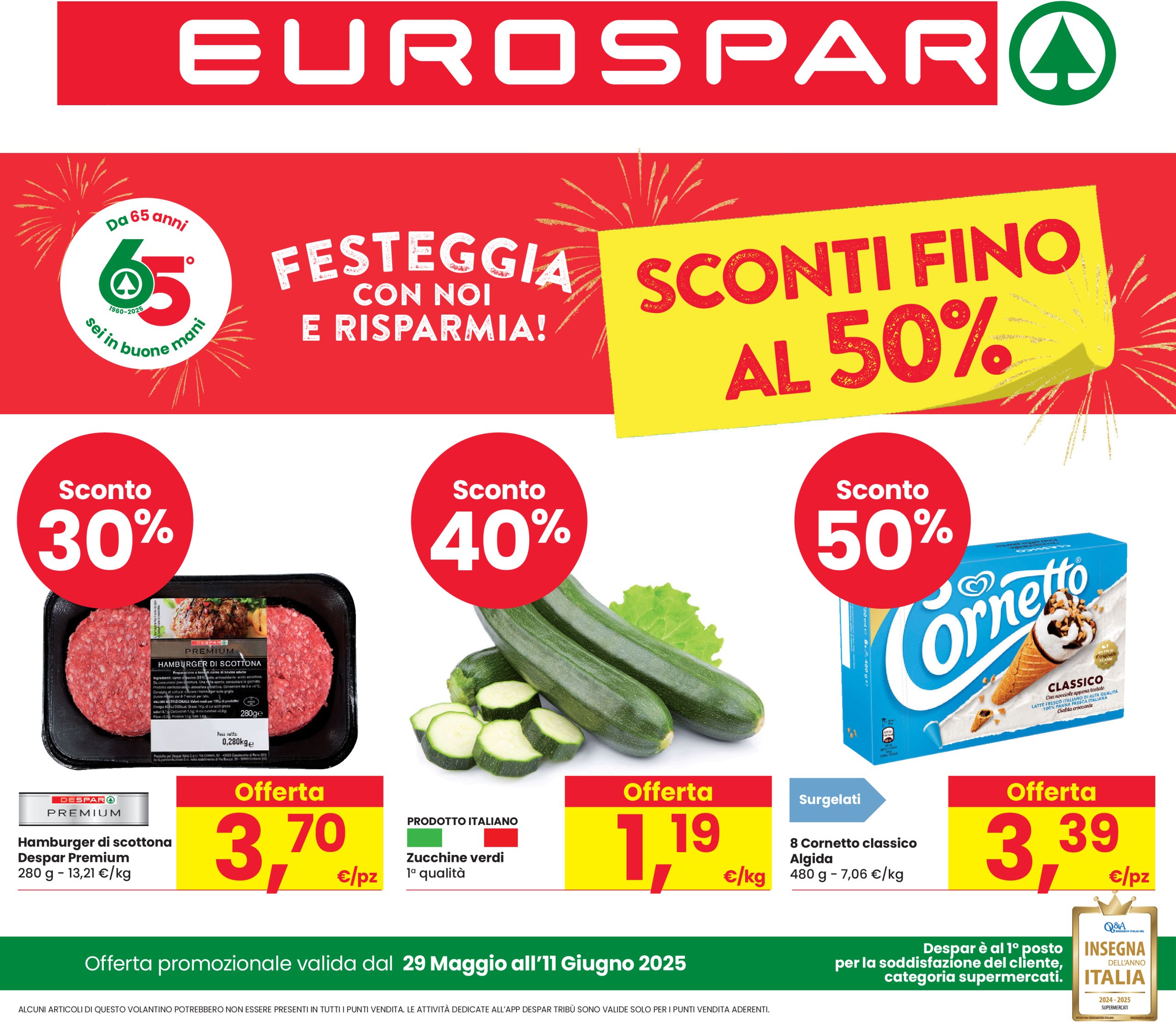 eurospar - Volantino Eurospar valido dal 29/05 al 11/06