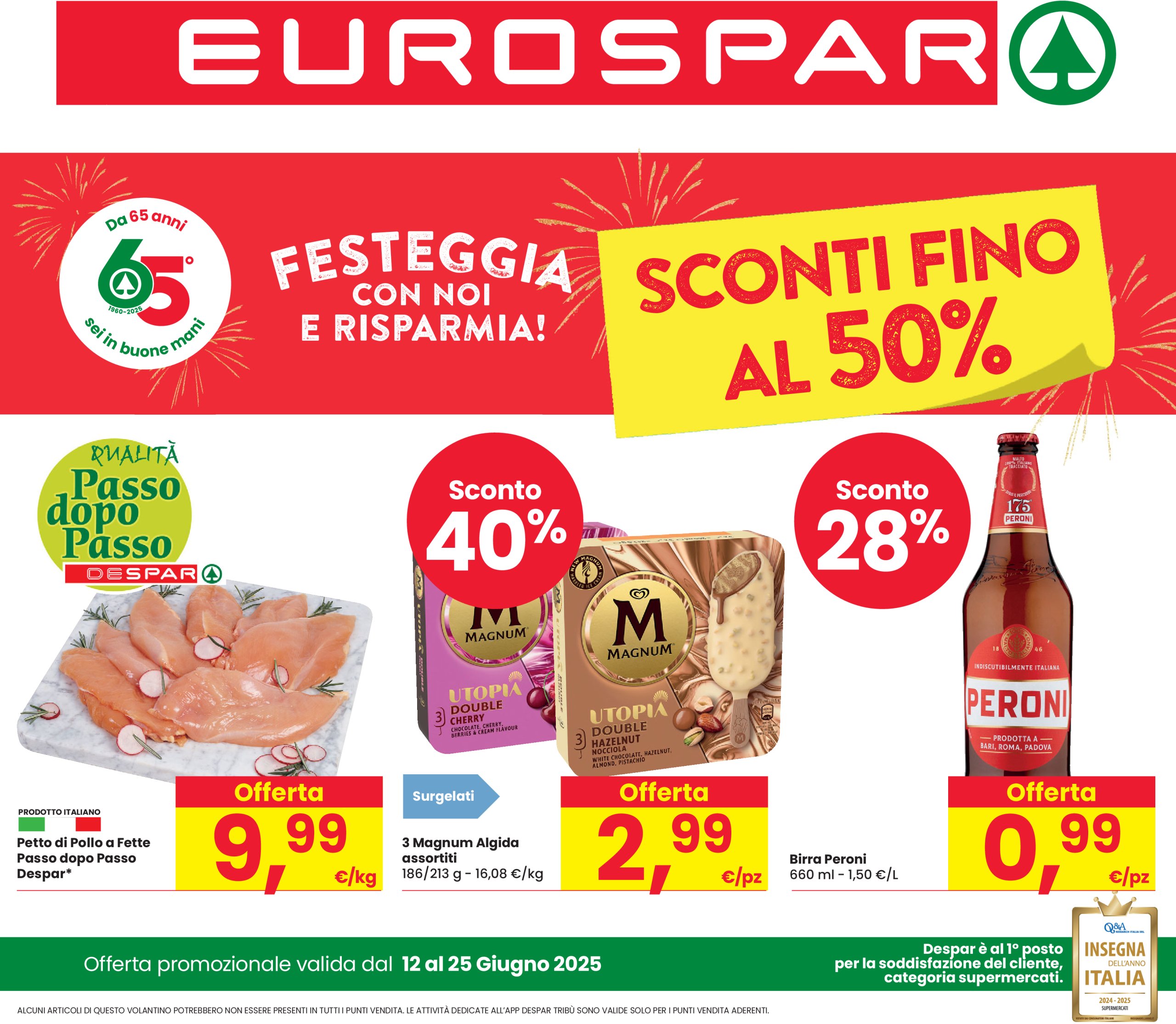 eurospar - Volantino Eurospar valido dal 12/06 al 25/06 - page: 1