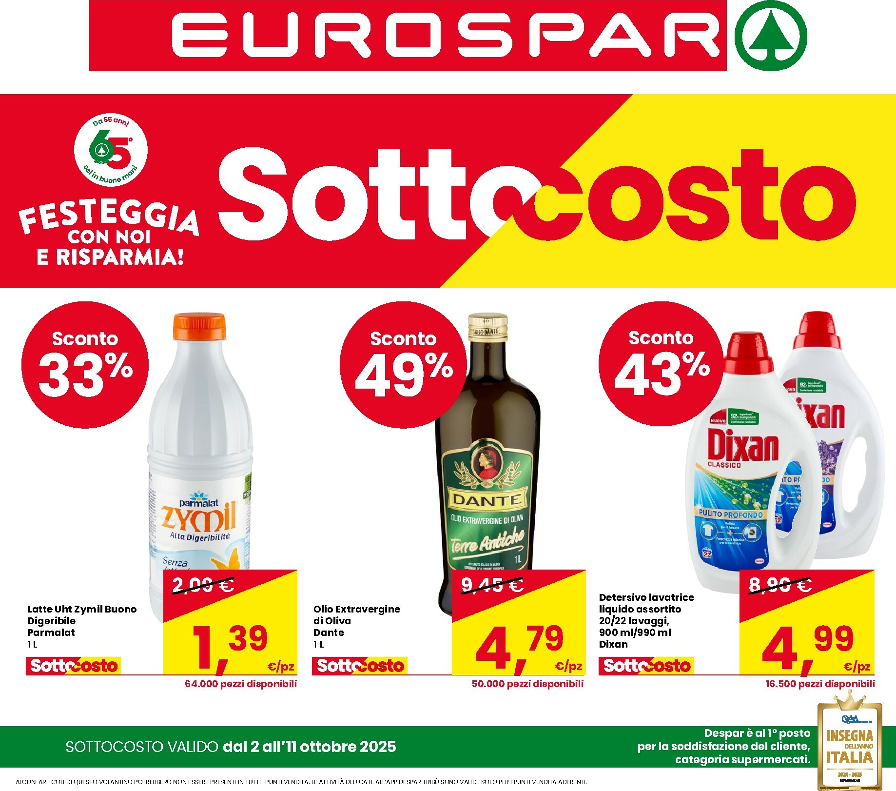 eurospar - Volantino Eurospar valido dal 02/10 al 11/10