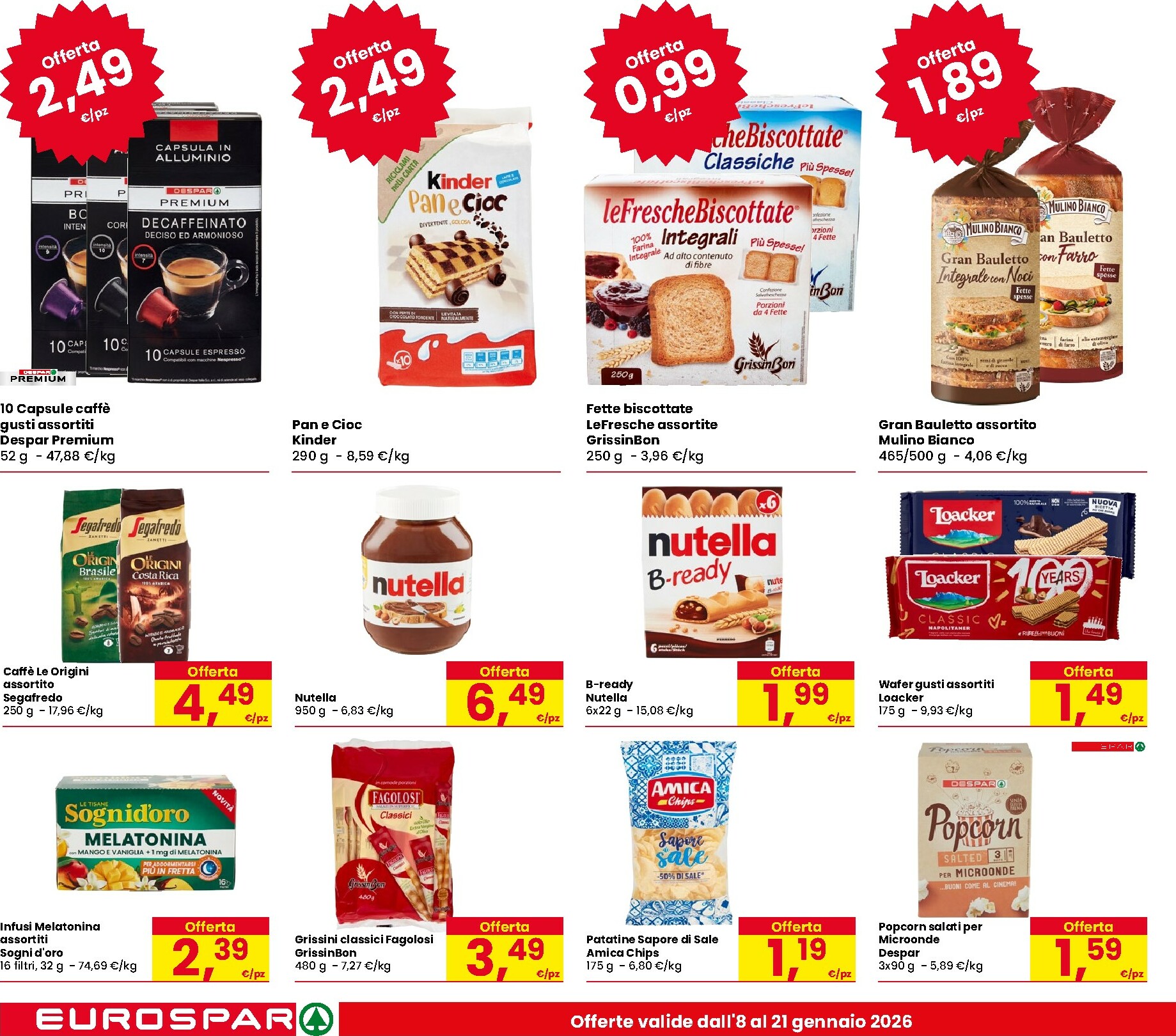eurospar - Volantino Eurospar valido dal 08/01 al 21/01 - page: 18