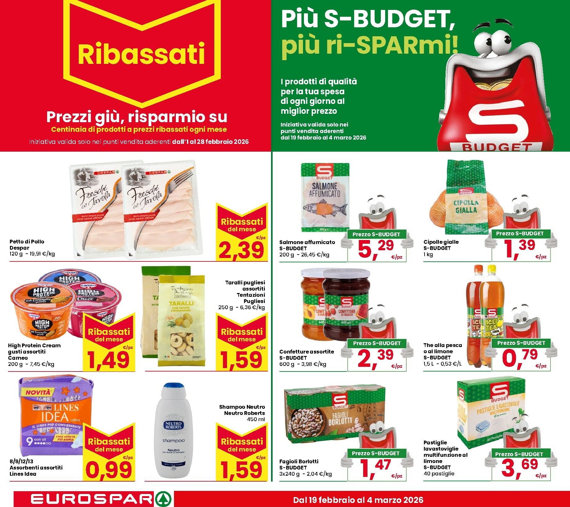 eurospar - Volantino Eurospar valido dal 19/02/2026 al 04/03/2026 - page: 4