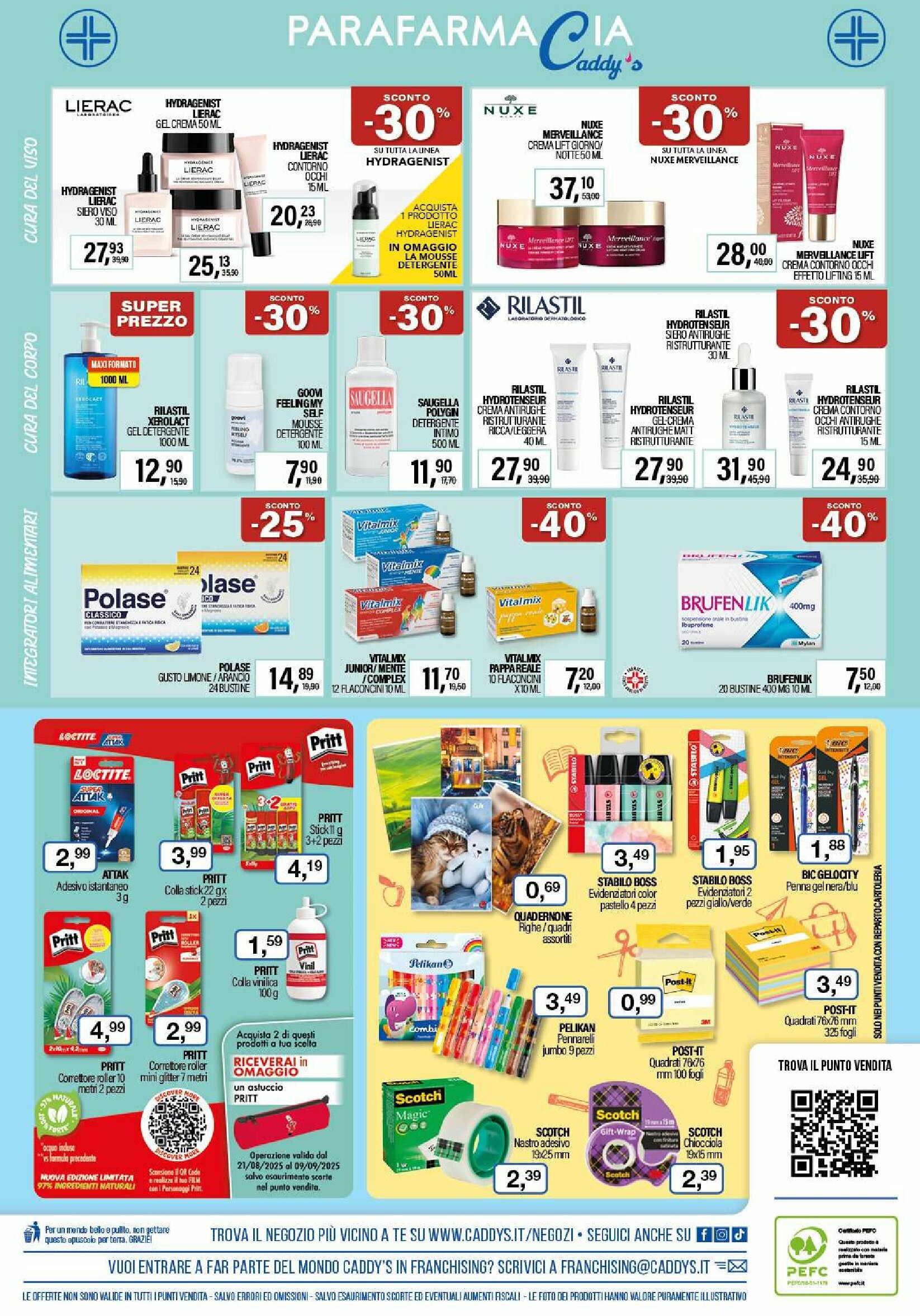 caddy-s - Volantino Caddy's - Parafarmacia valido dal 21/08 al 09/09 - page: 16